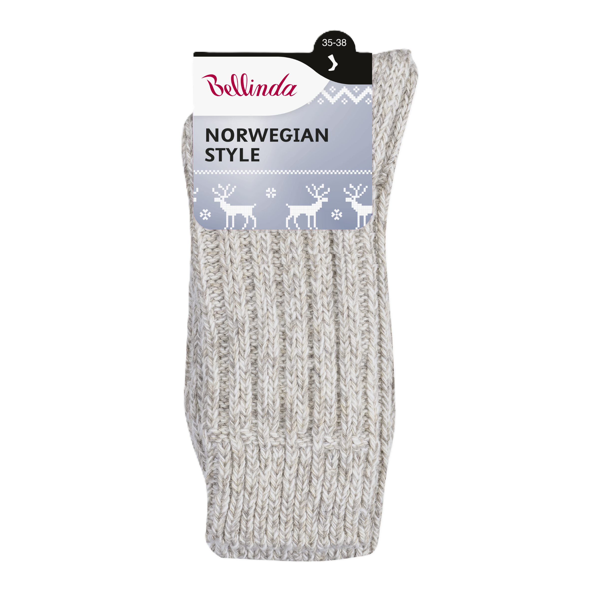 Ponožky Norwegian, béžový melír 35/38