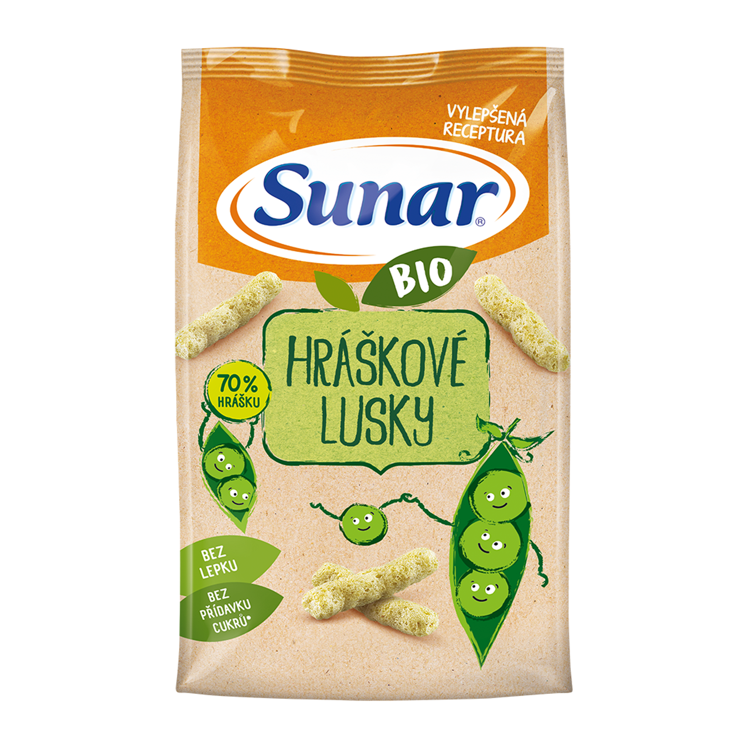 BIO křupky hráškové lusky