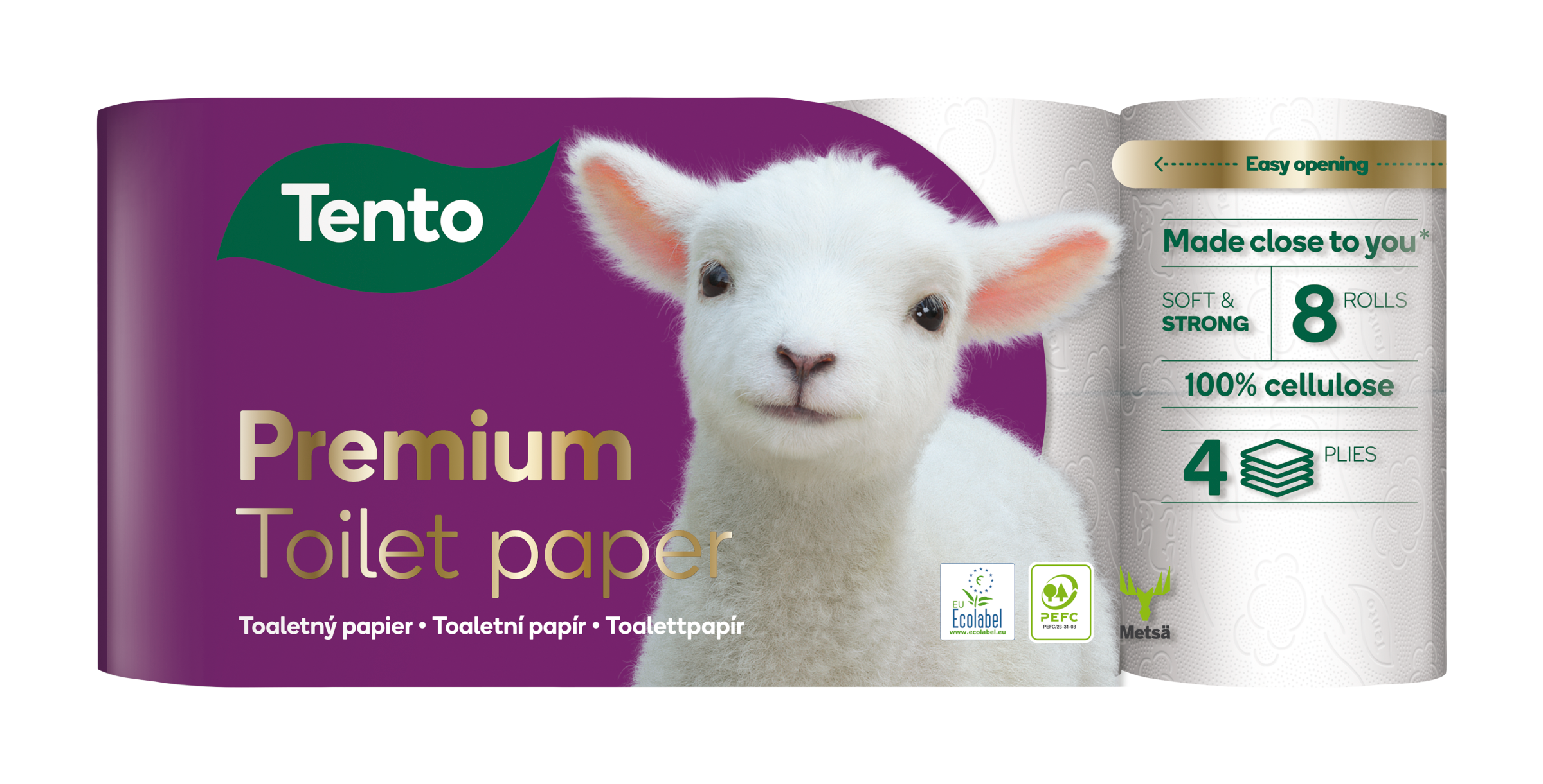 Tento Toaletní papír Premium Gold 4vrstvý 144 m