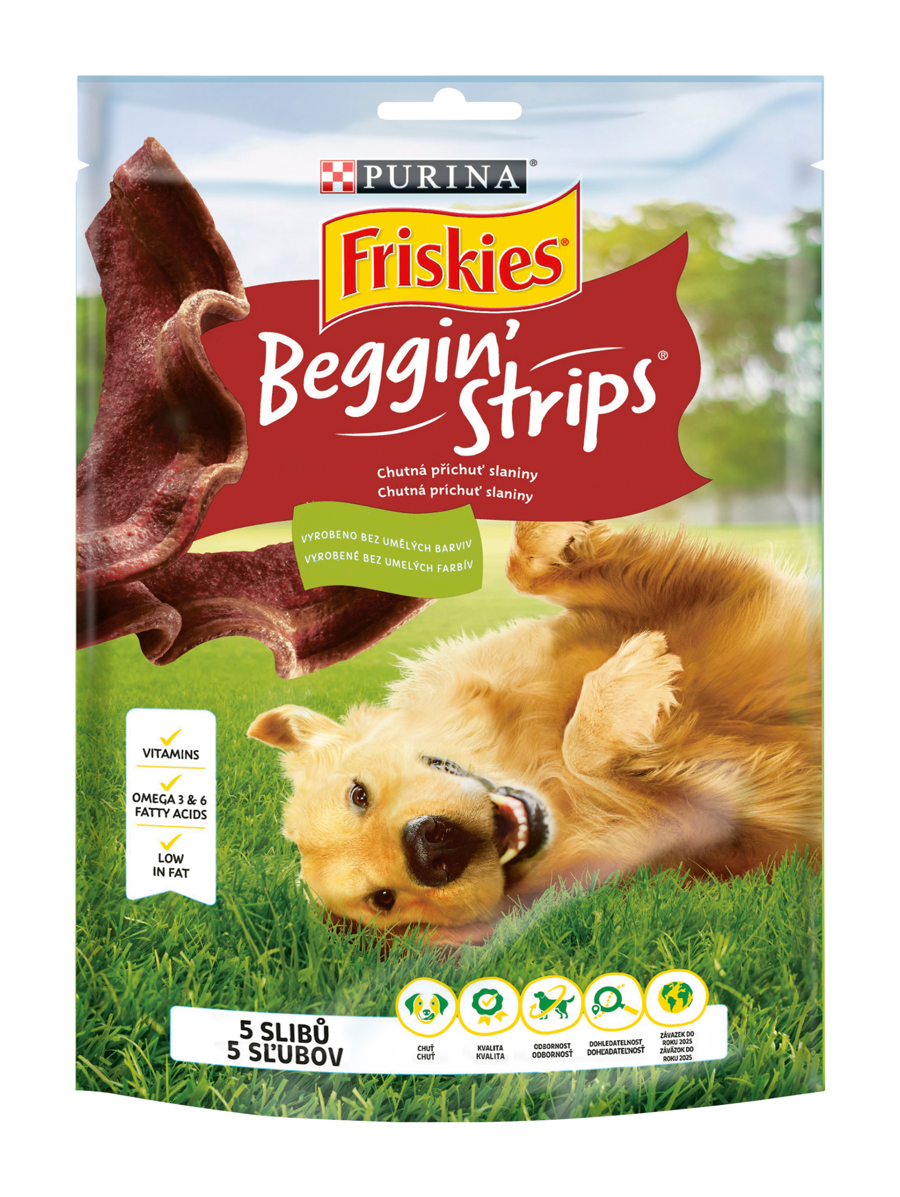 Psí pochoutka Beggin Strips s příchutí slaniny