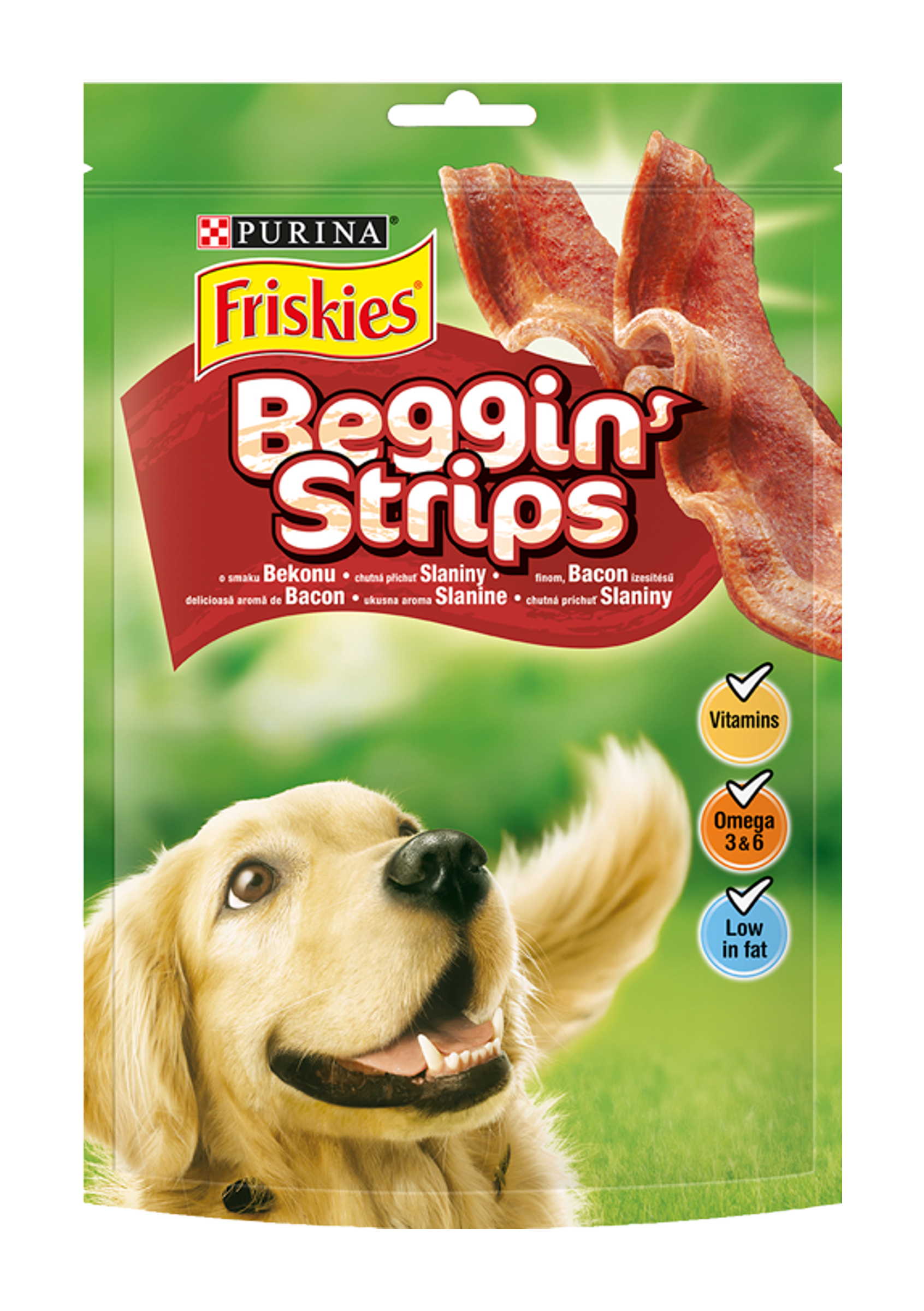 Friskies Psí pochoutka Beggin Strips s příchutí slaniny 120 g