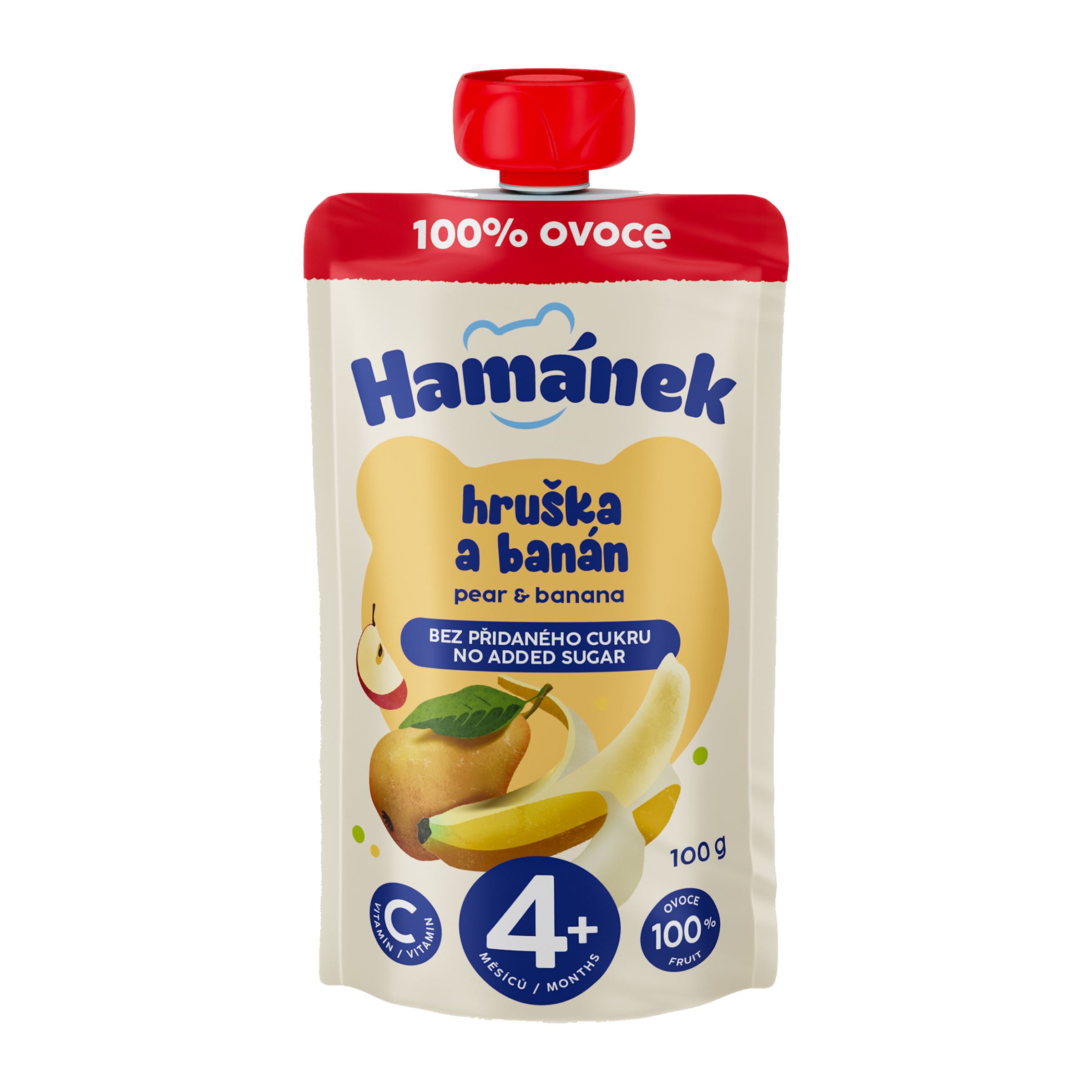 Ovocná kapsička hruška, banán