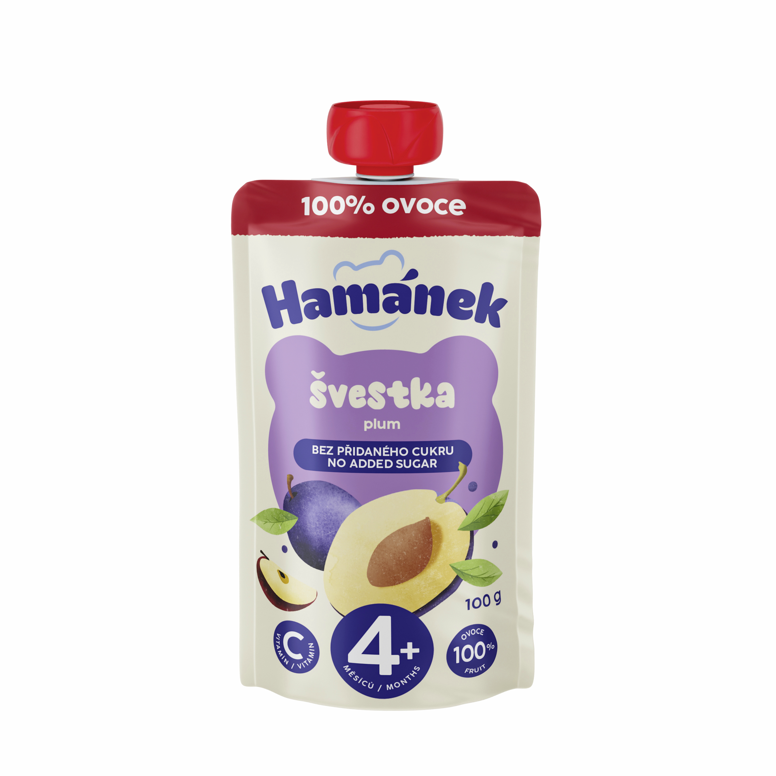 Ovocná kapsička švestka & jablko