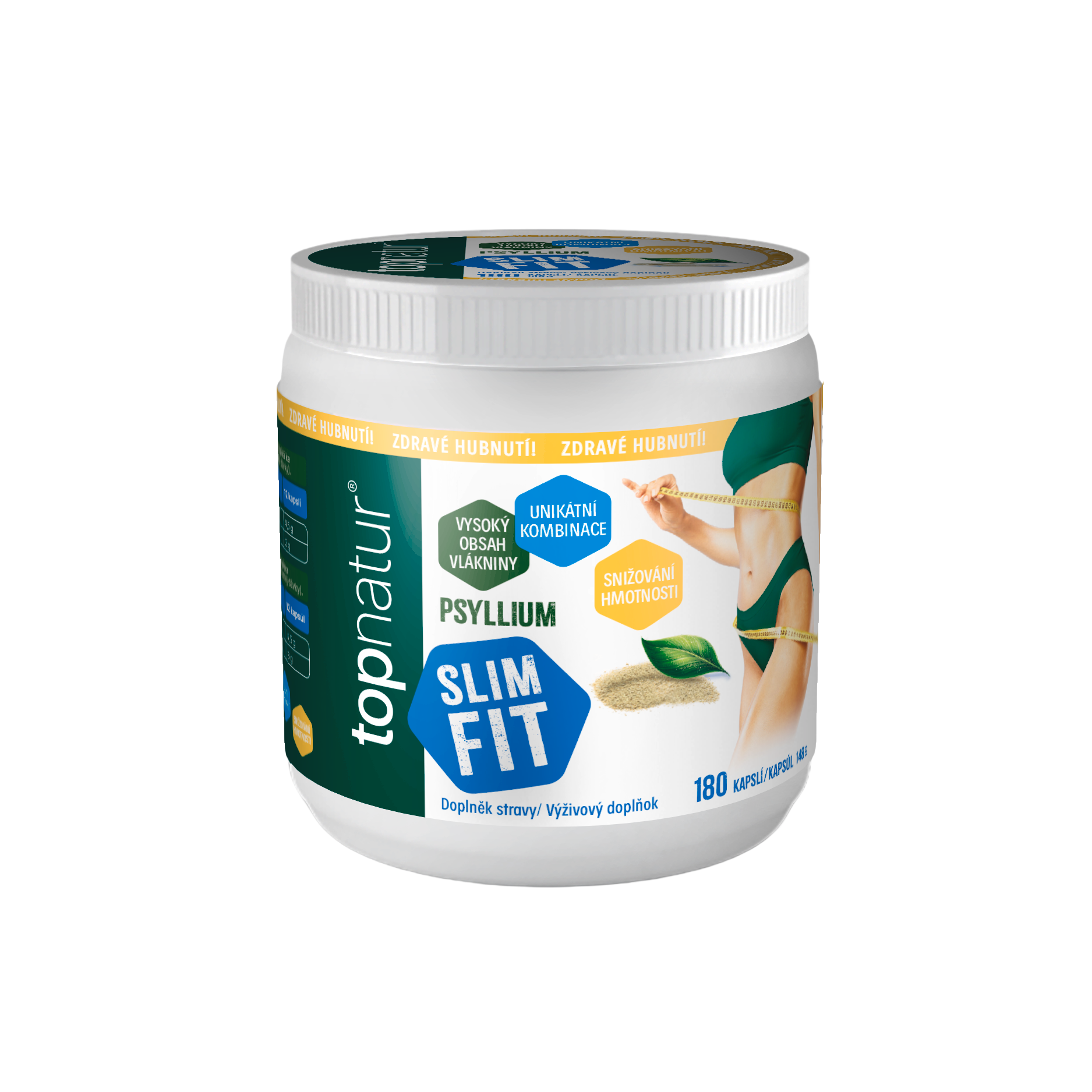 Psyllium fit & slim kapsle, doplněk stravy