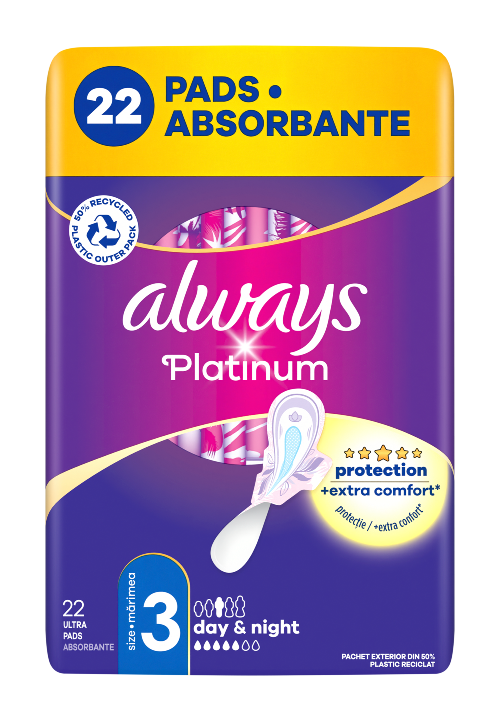 Hygienické vložky s křidélky Platinum Night vel. 3