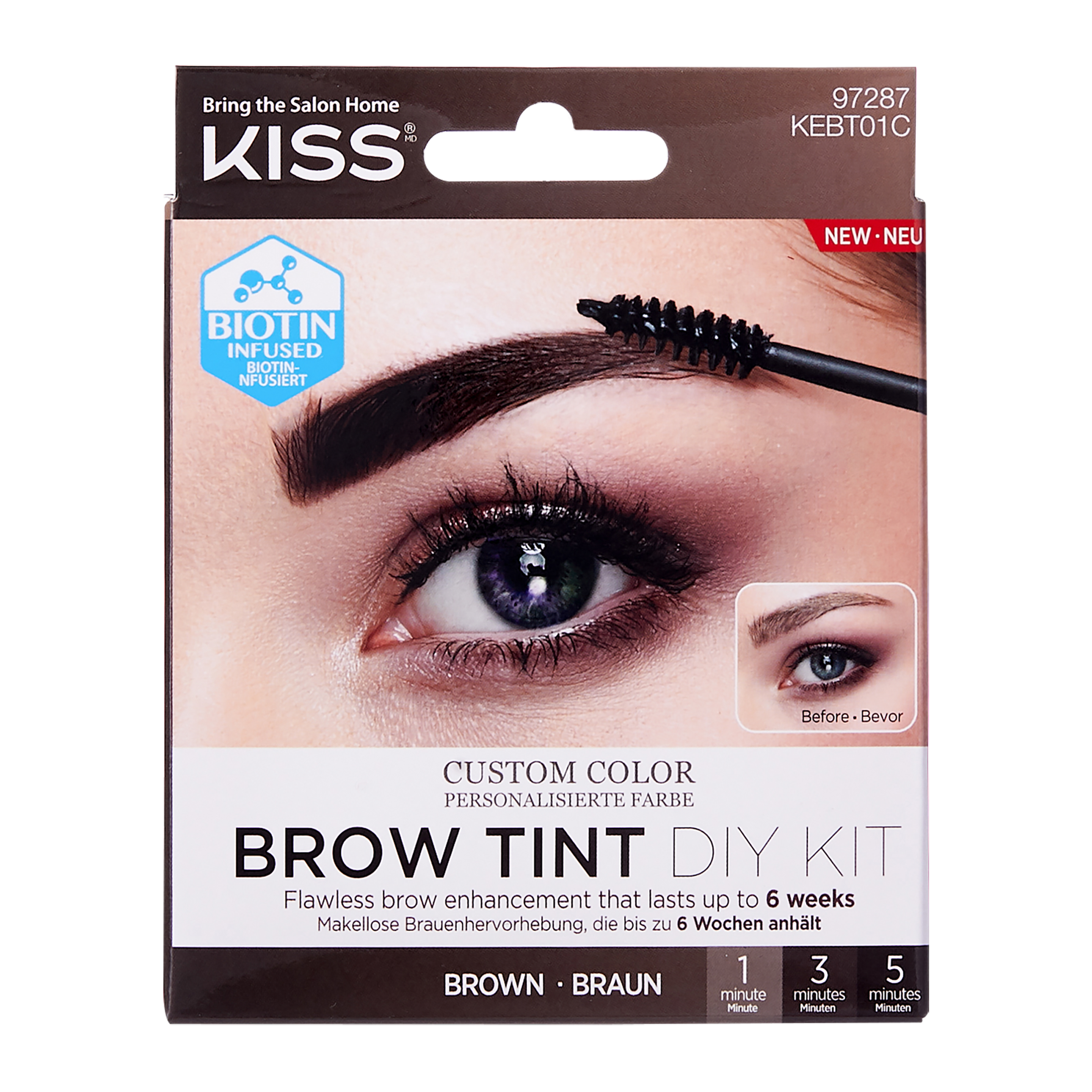 Sada na barvení obočí Brow Tint Kit hnědá