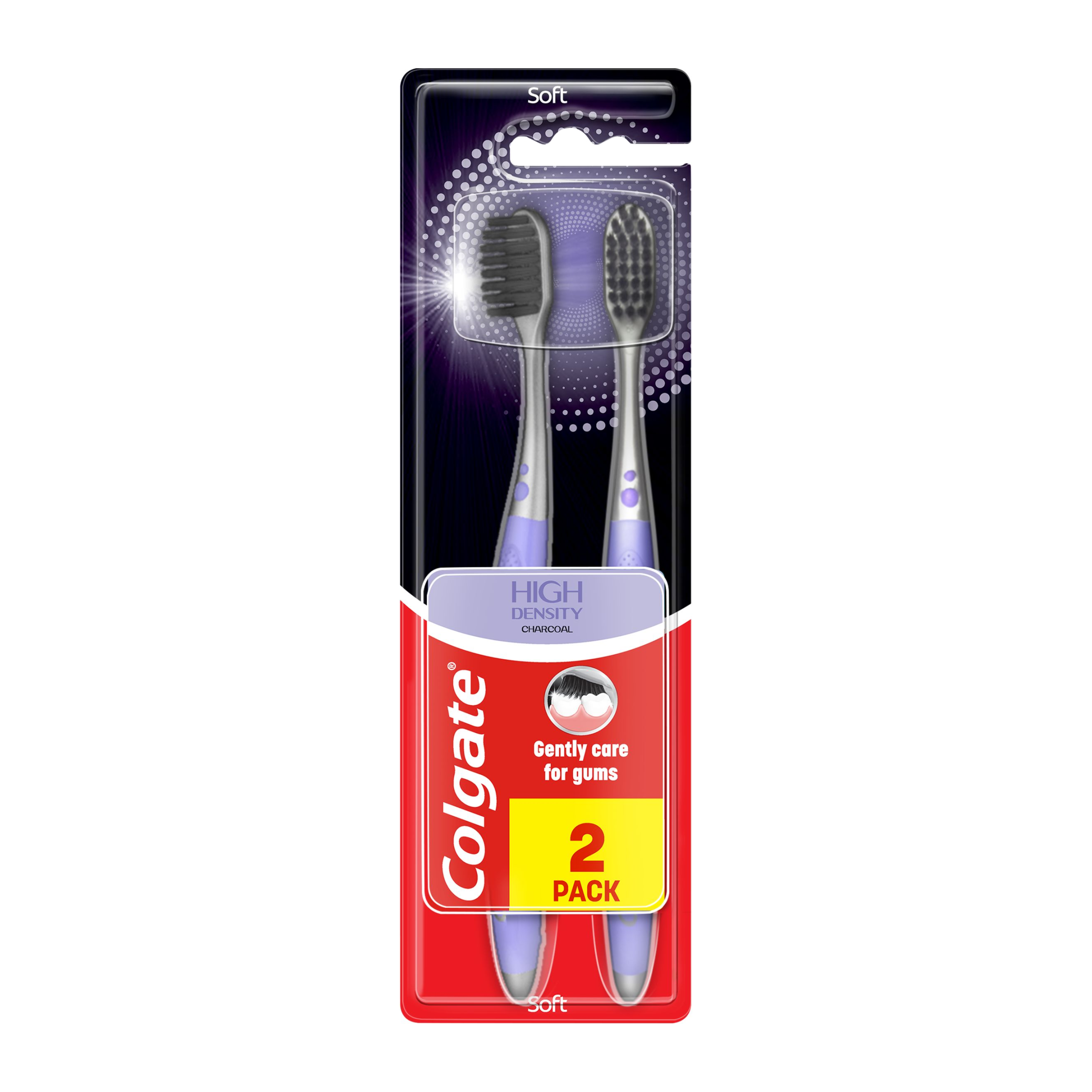 Zubní kartáček High Density Charcoal Soft 2 ks, různé druhy