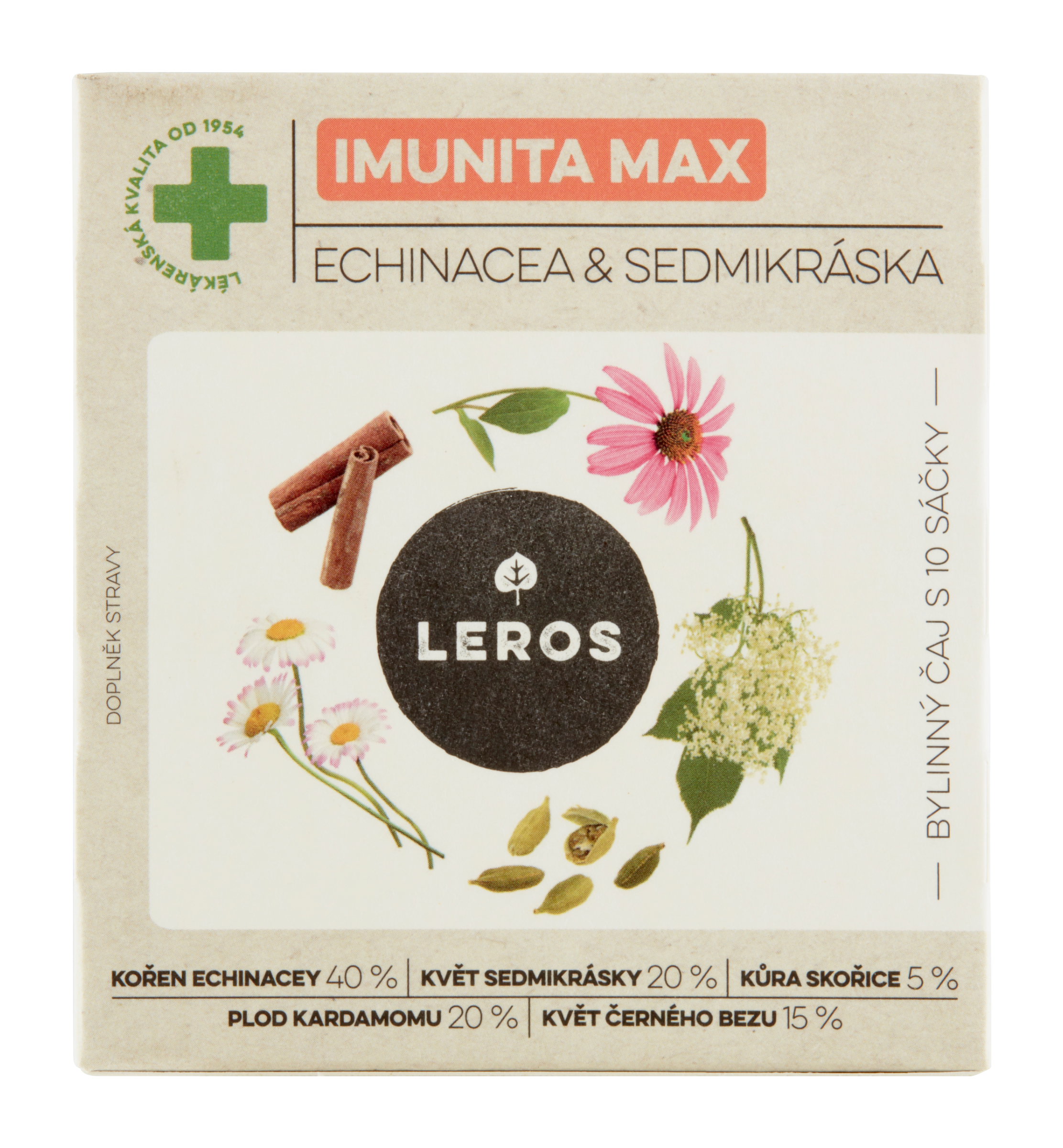 Bylinný čaj Imunita Max Echinacea & sedmikráska