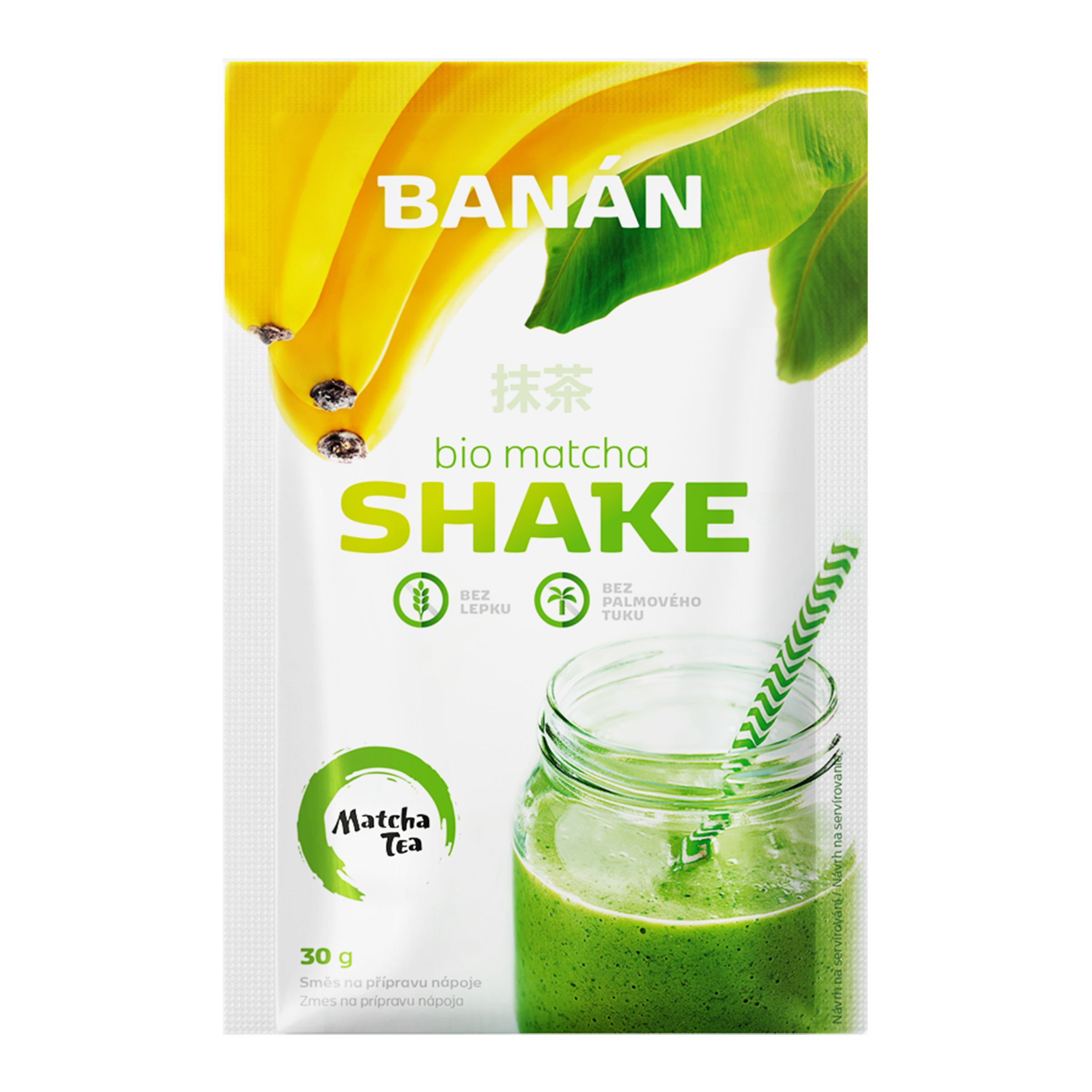 BIO Matcha shake banán 