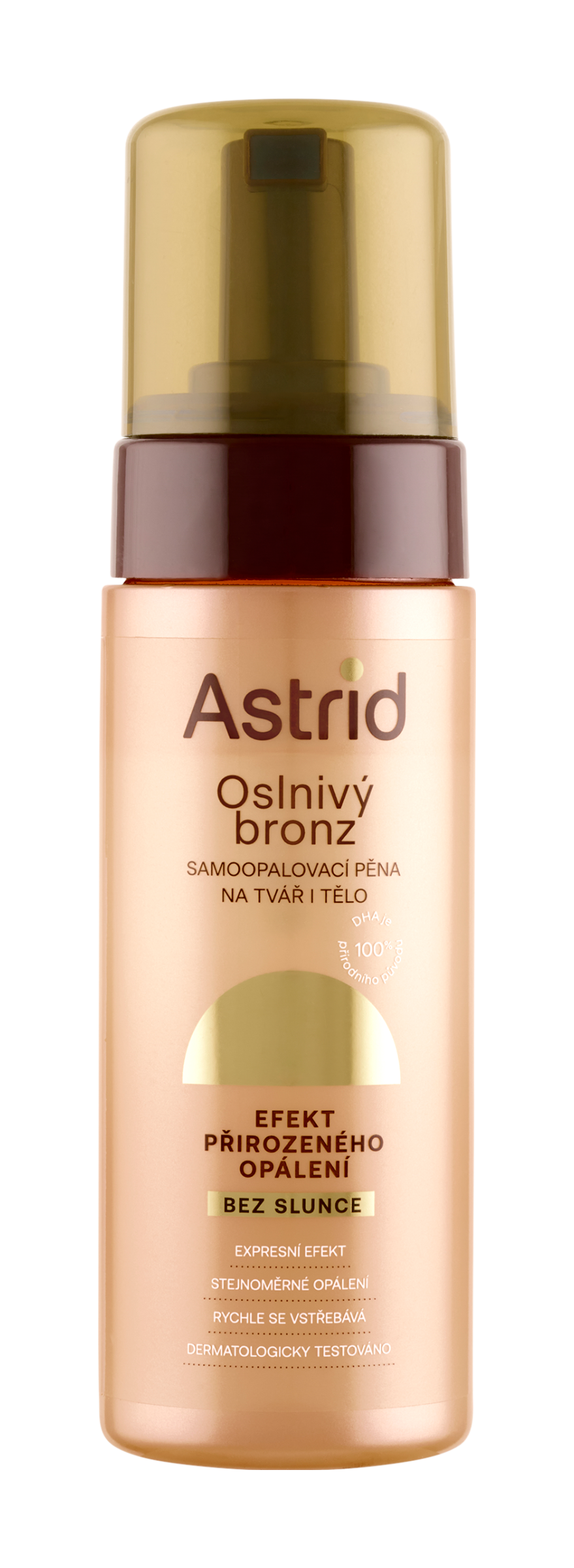 Astrid Oslnivý bronz samoopalovací pěna pro ženy 150 ml