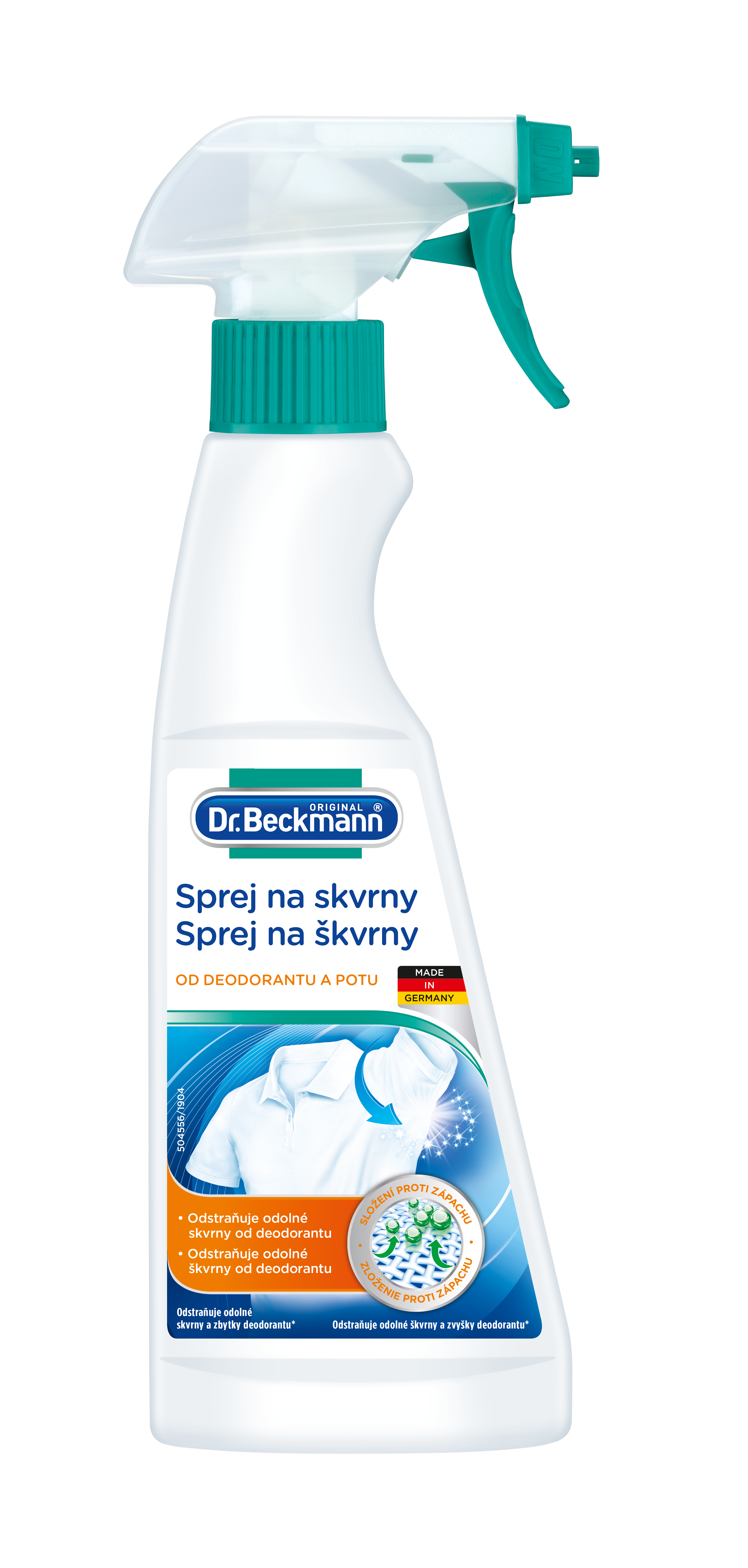 Sprej na skvrny od deodorantu a potu