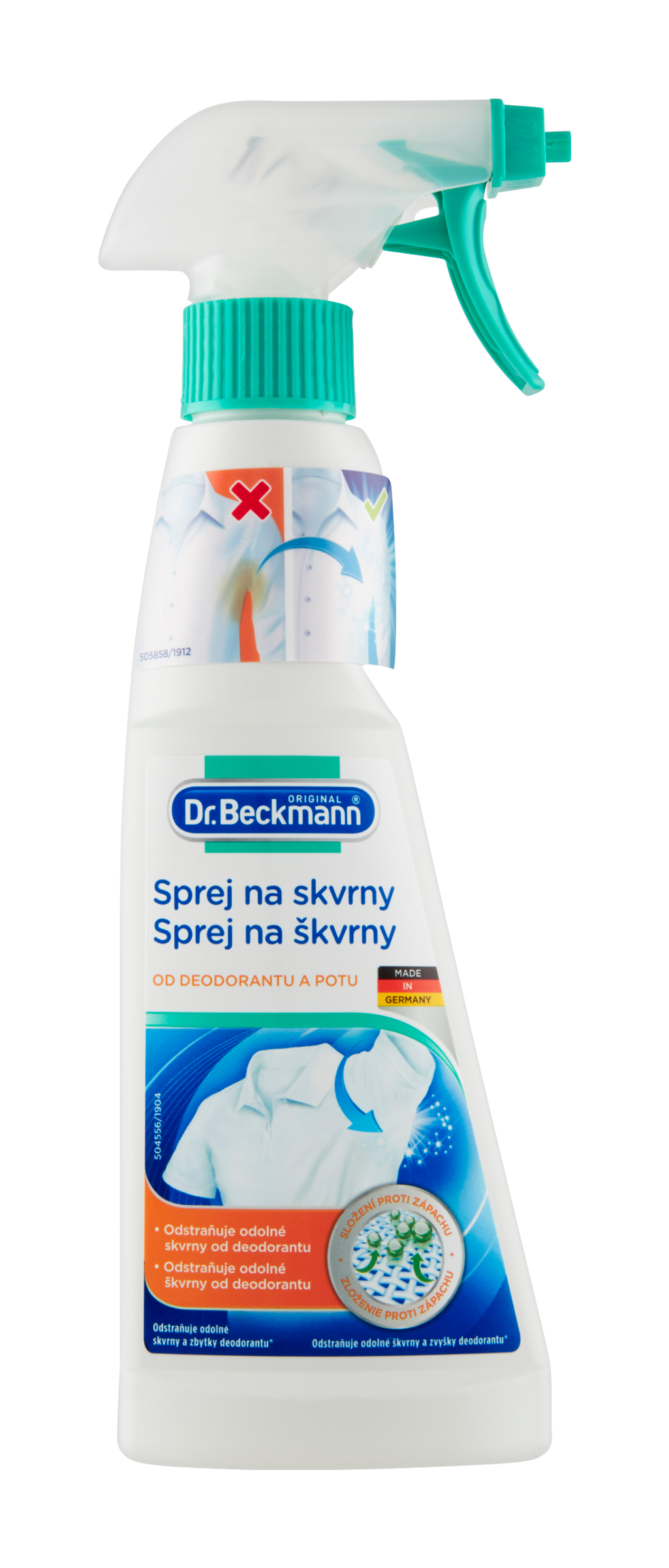 Sprej na skvrny od deodorantu a potu