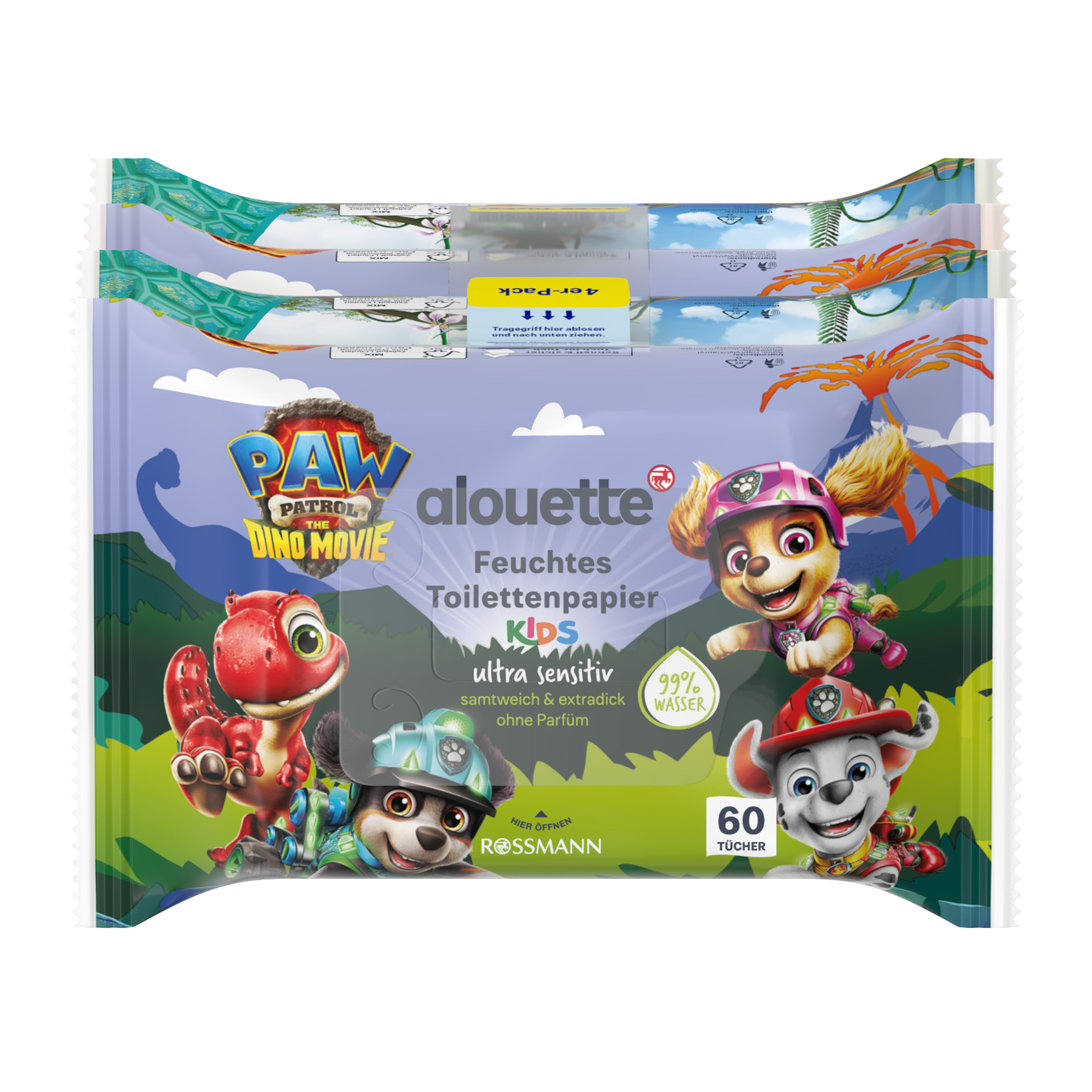 Vlhčený toaletní papír pro děti Ultra Sensitiv Paw Patrol