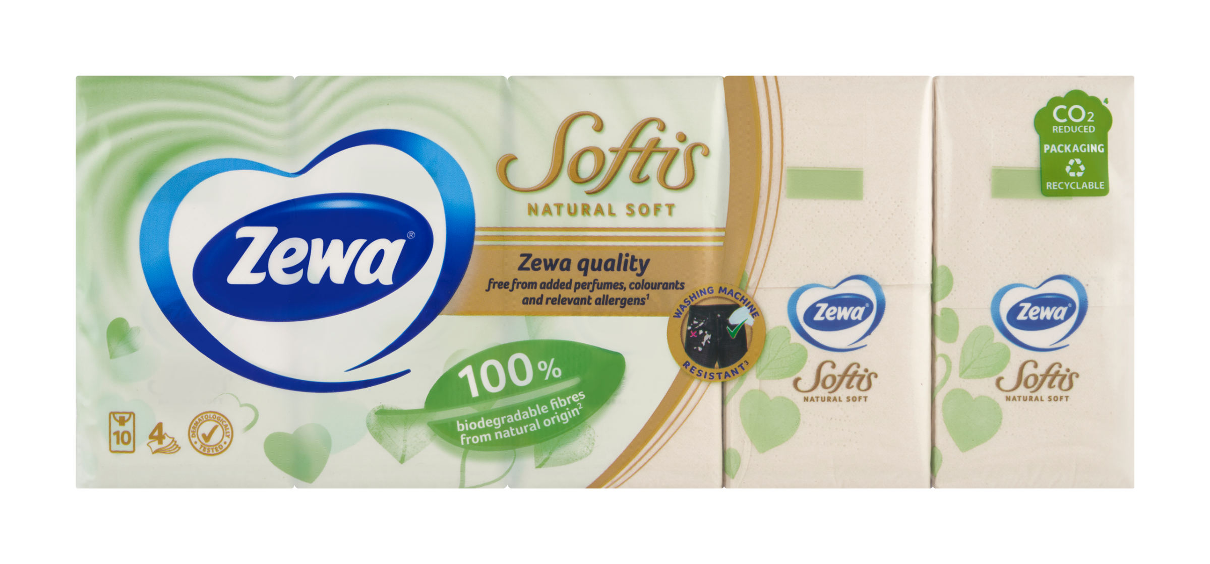 Papírové kapesníčky Softis Natural Soft 4vrstvé