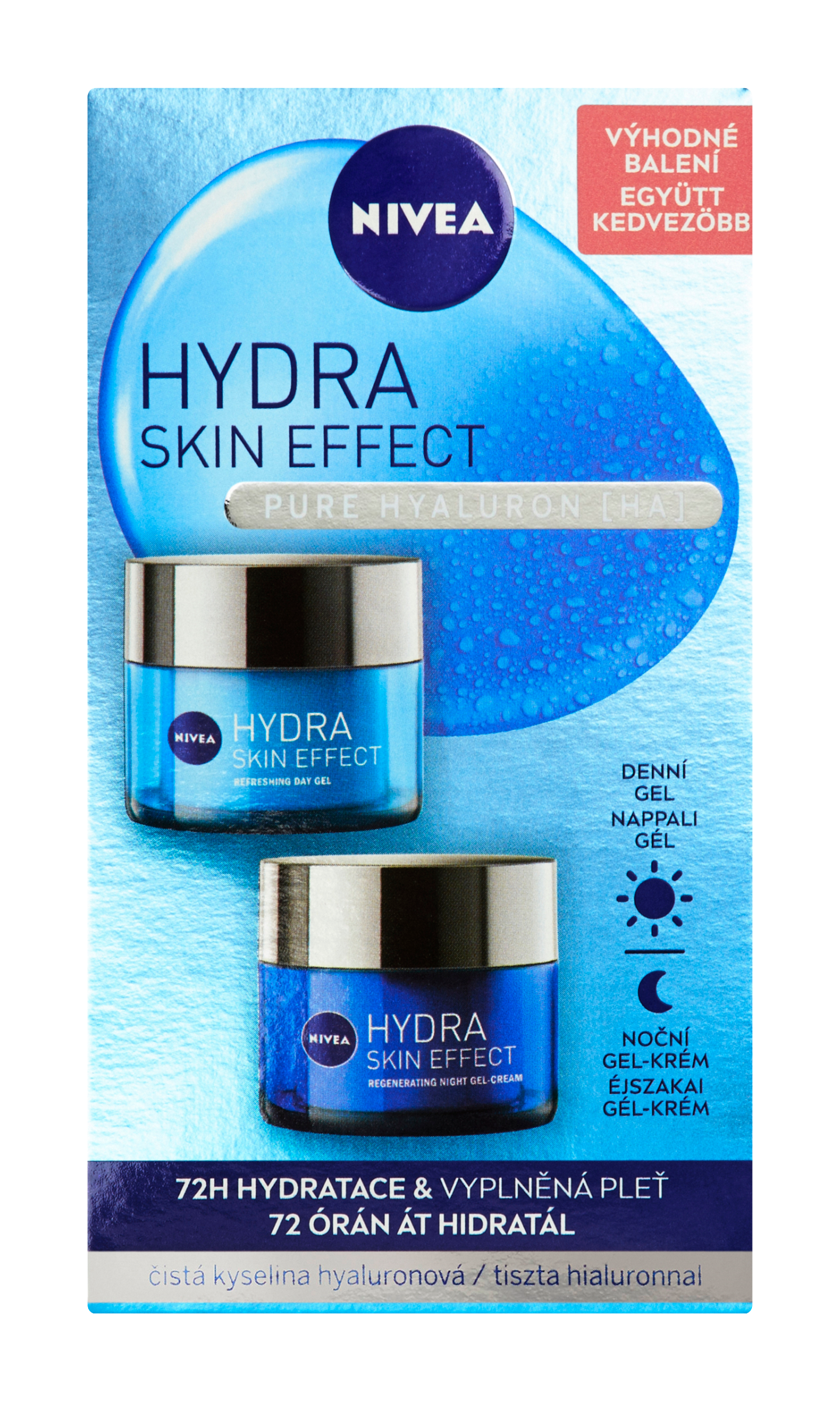 Denní a noční pleťový krém Hydra Skin Effect Dárková sada 2x 50 ml