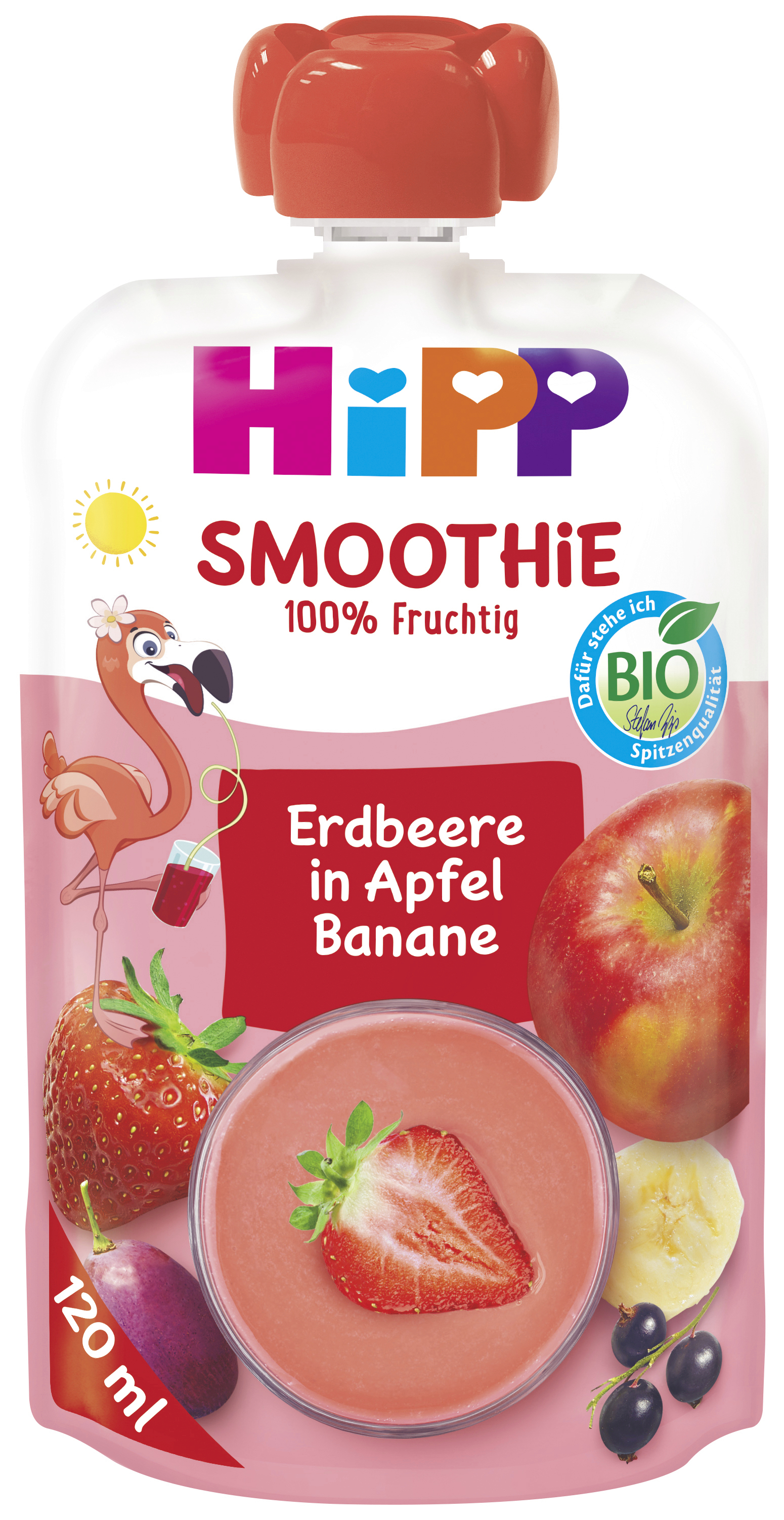 BIO Smoothie červené ovoce-jablko-banán