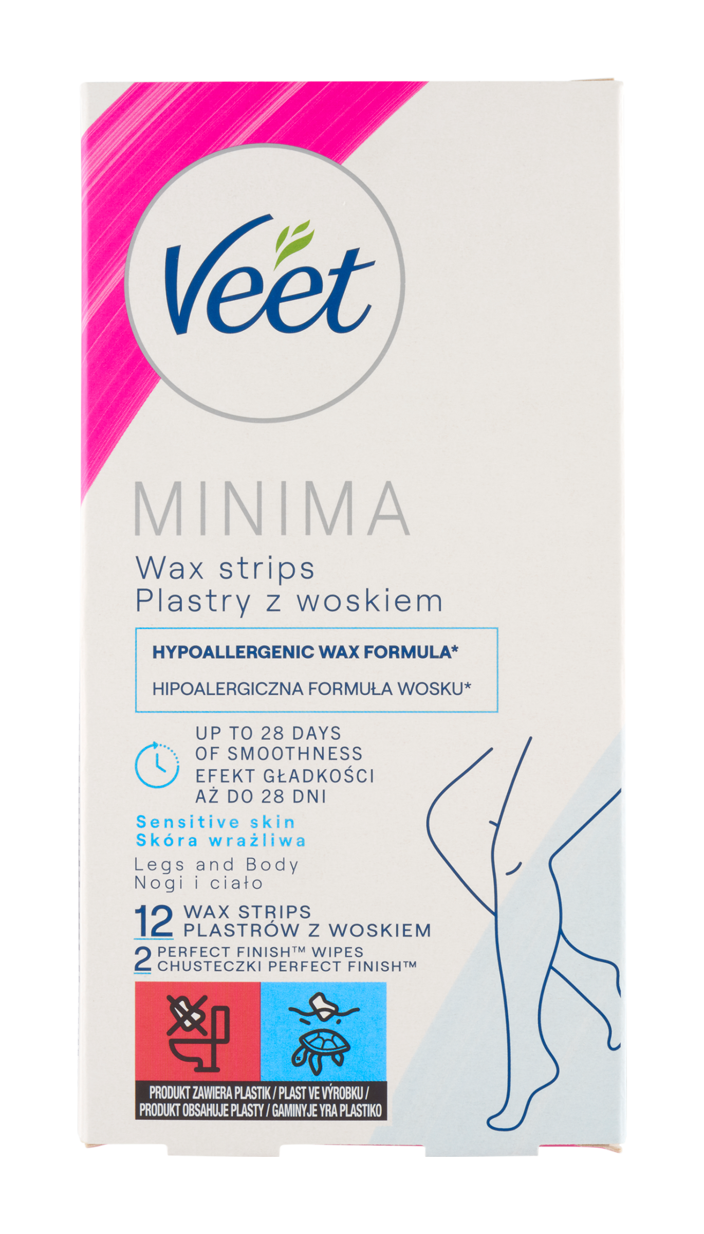 Voskové pásky MINIMA Easy-Gel™ na nohy a tělo 