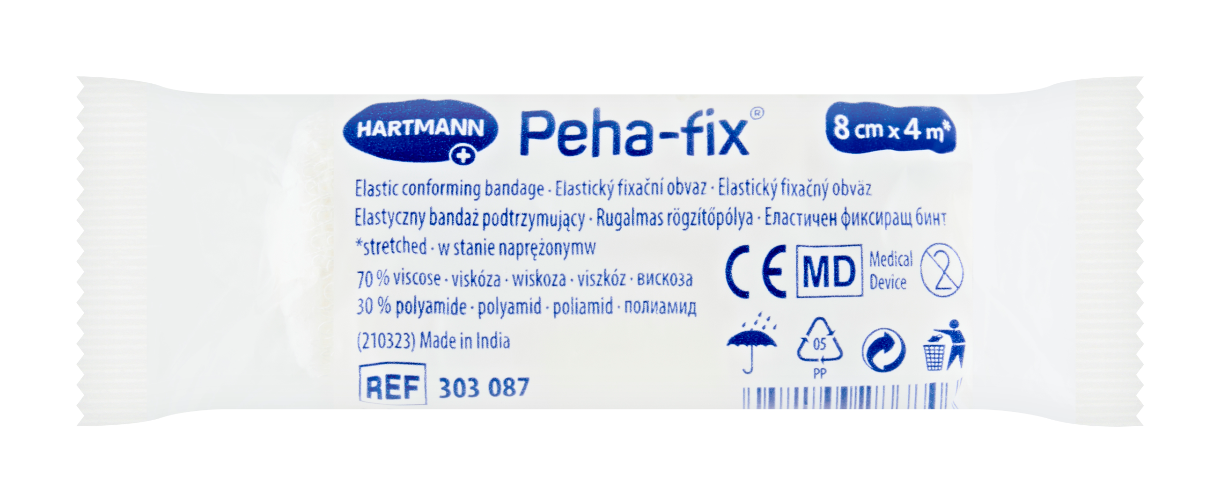 Elastické fixační obinadlo 8 cm x 4 m