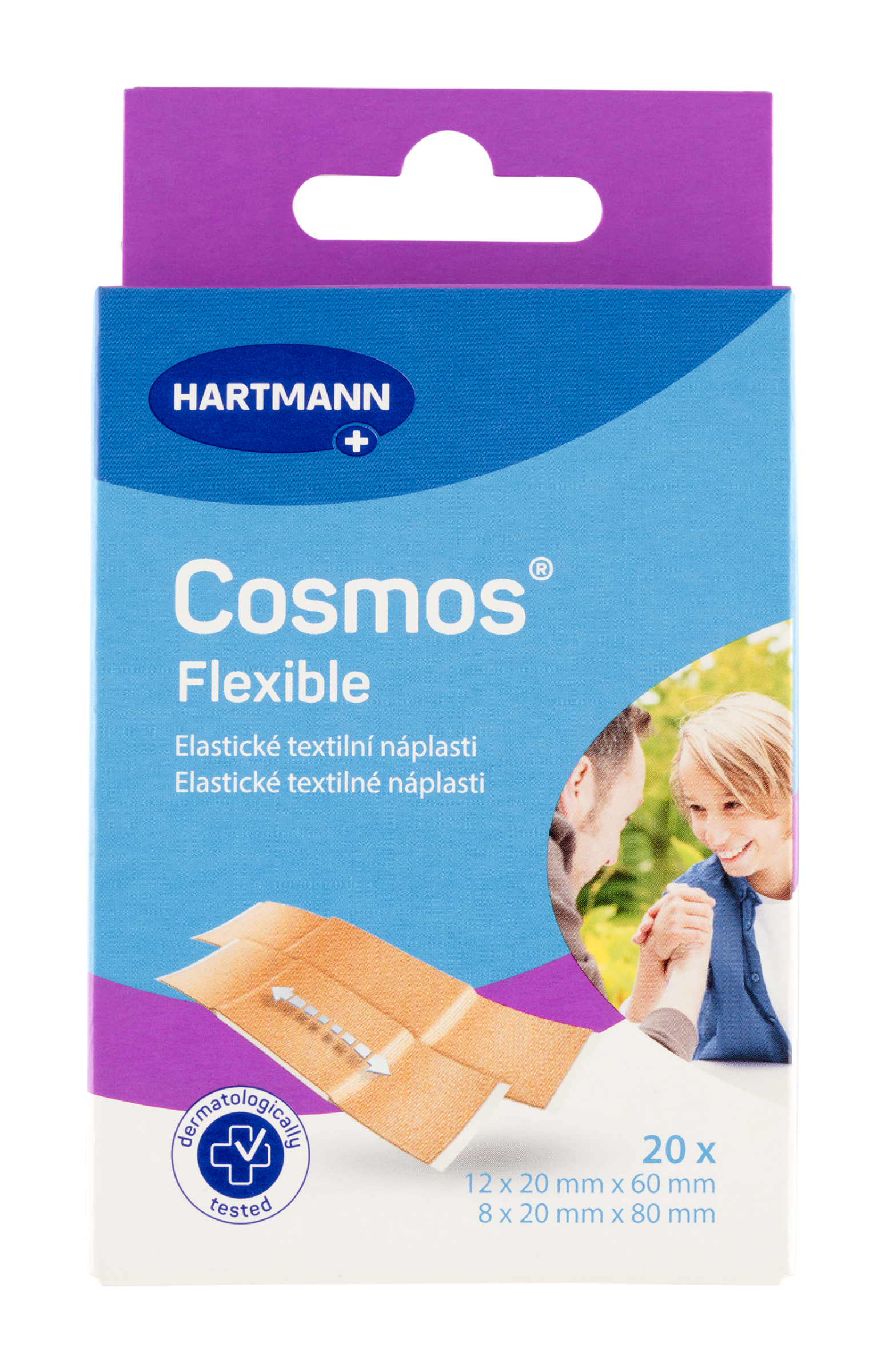 Pružné náplasti Flexible, 2 velikosti
