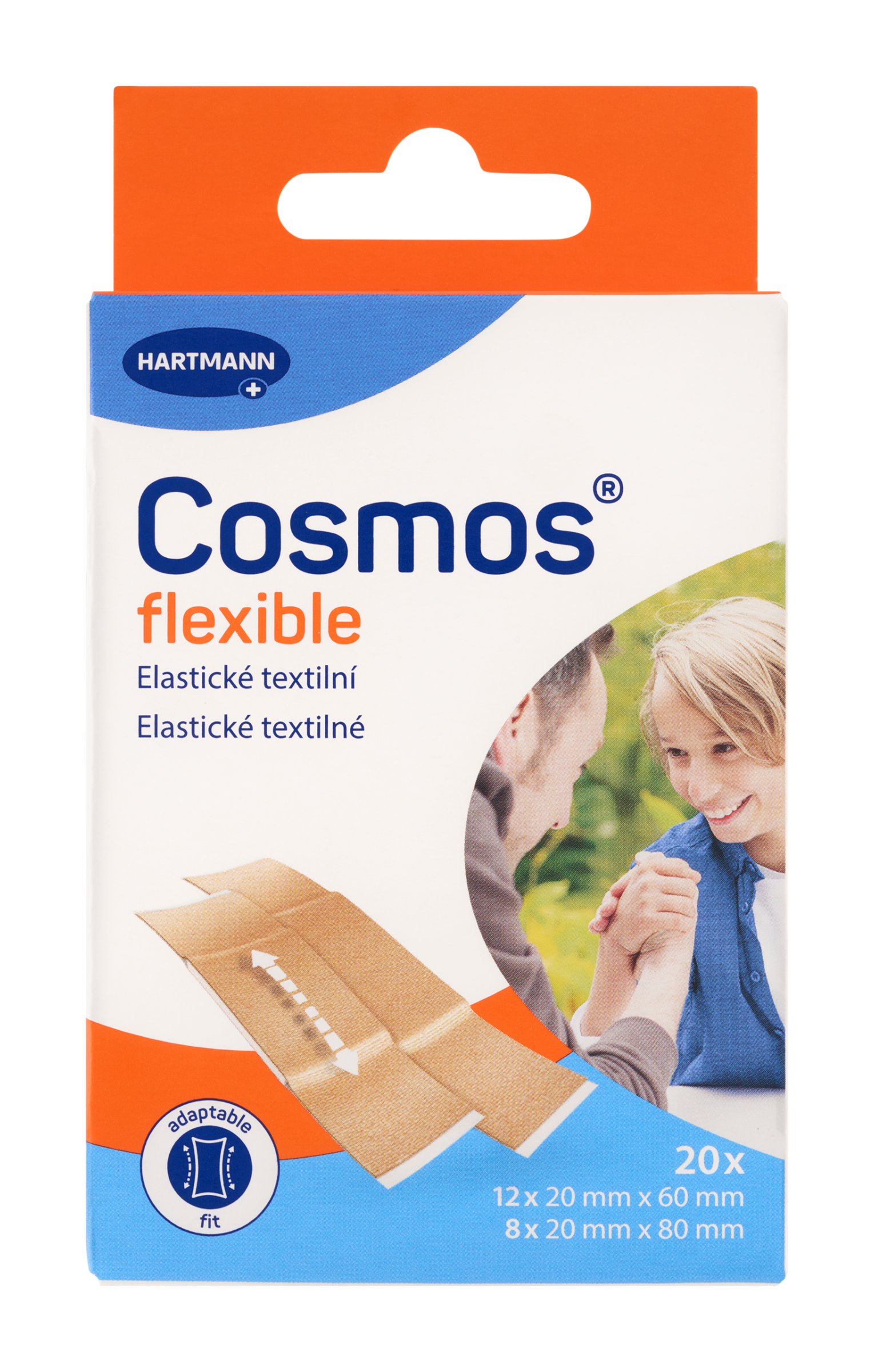 Pružné náplasti Flexible, 2 velikosti