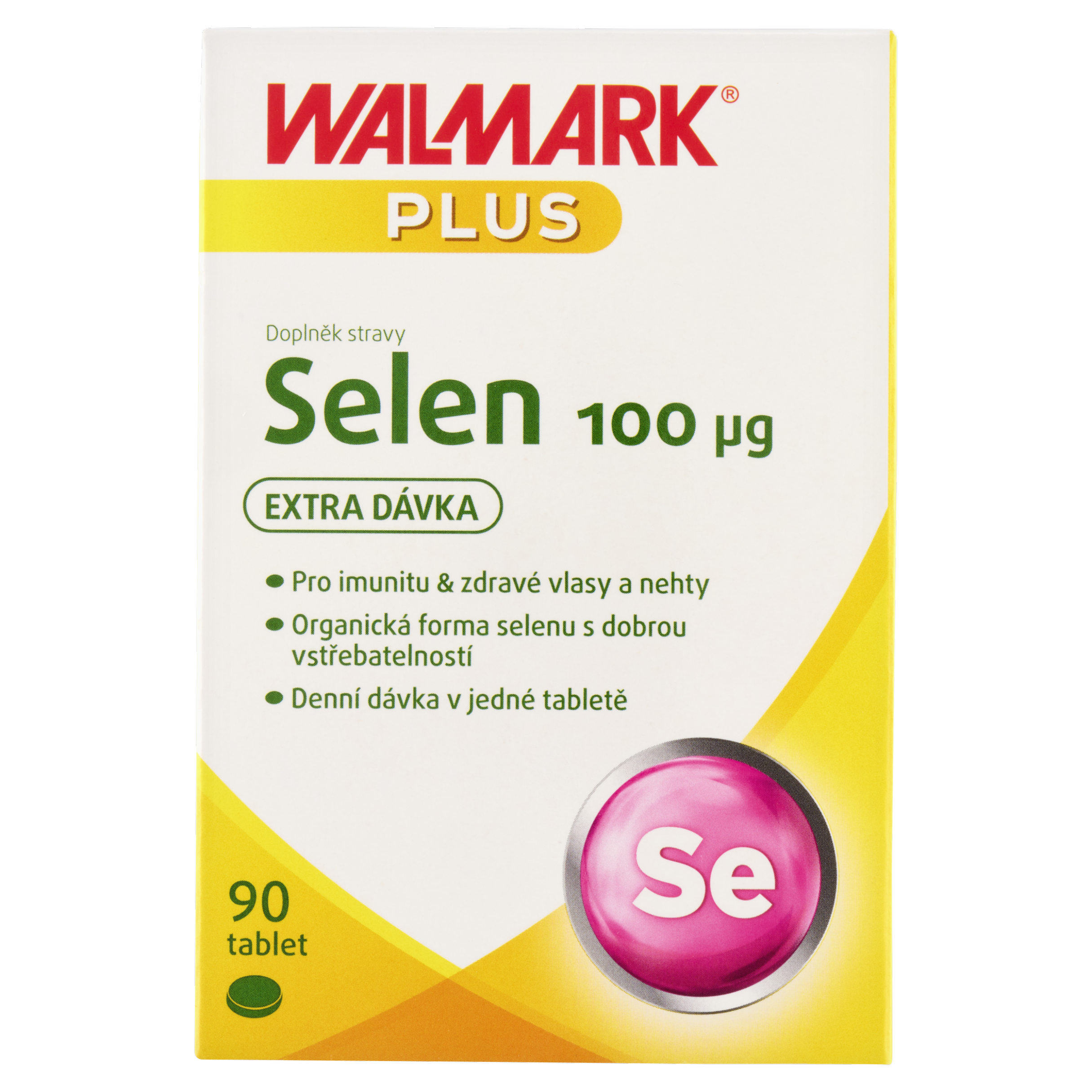 Selen 100 μg, doplněk stravy