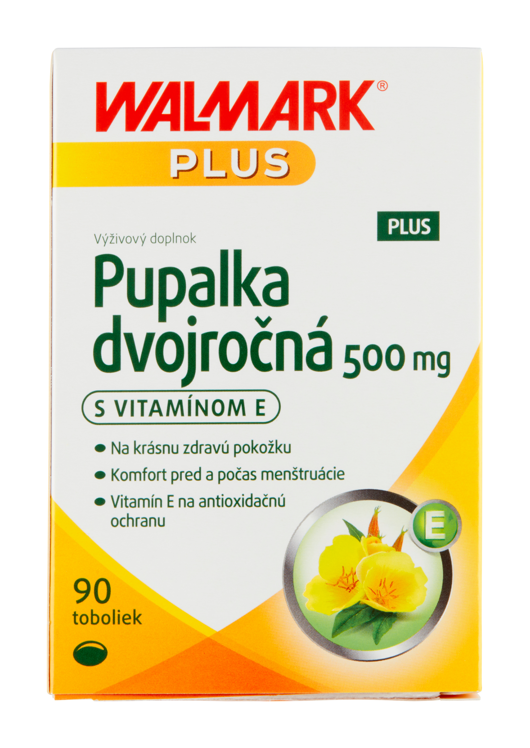 Pupalka dvouletá Plus 500mg s vitaminem E, doplněk stravy