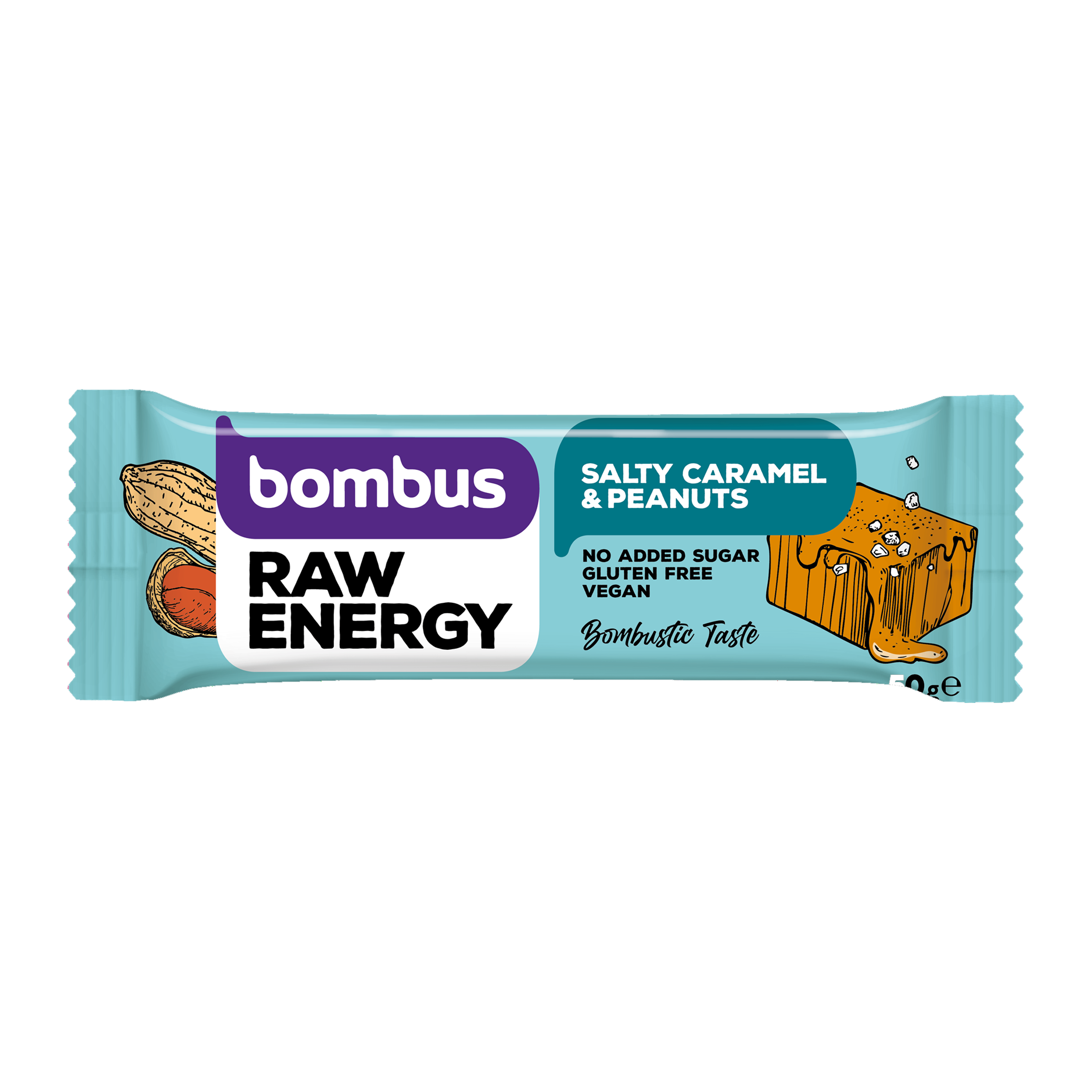 Tyčinka Raw Energy slaný karamel a arašídy