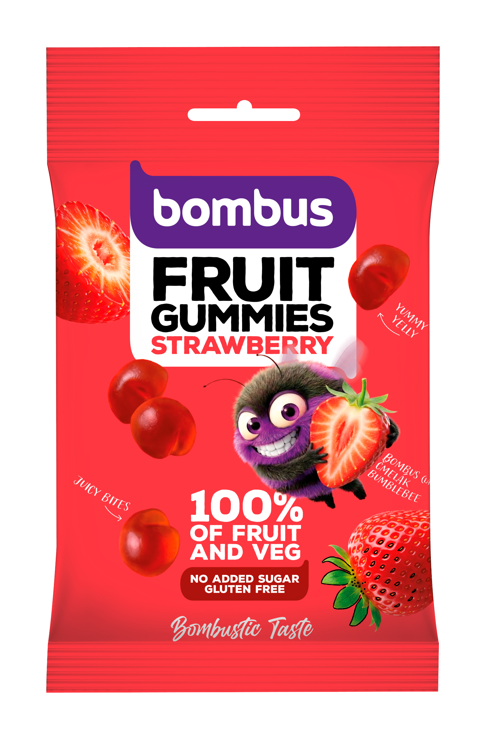 Bombus Ovocné kousky Fruit Energy jahoda 35 g