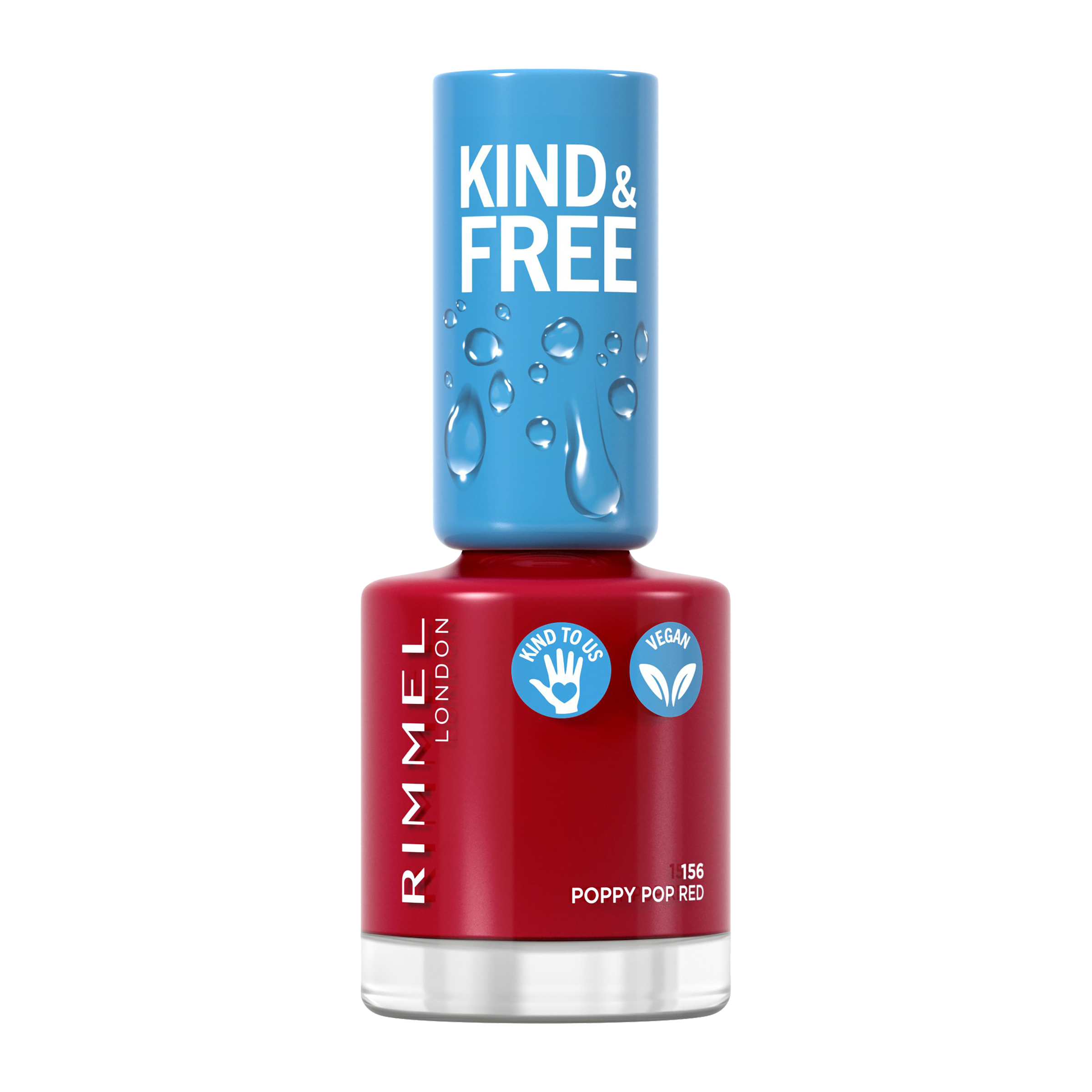 Lak na nehty Kind & Free 156 Poppy Pop Red