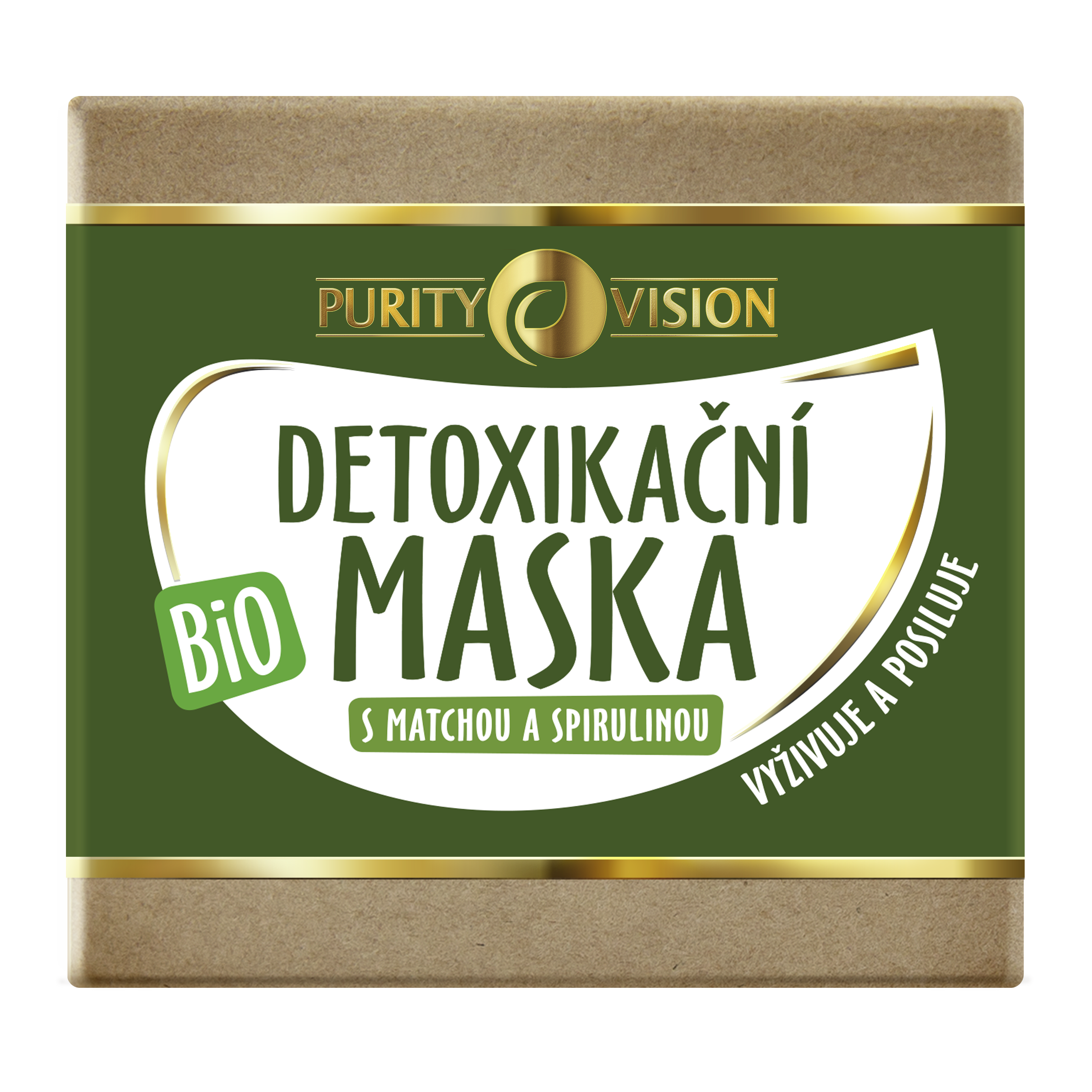 BIO Detoxikační maska s matchou a spirulinou