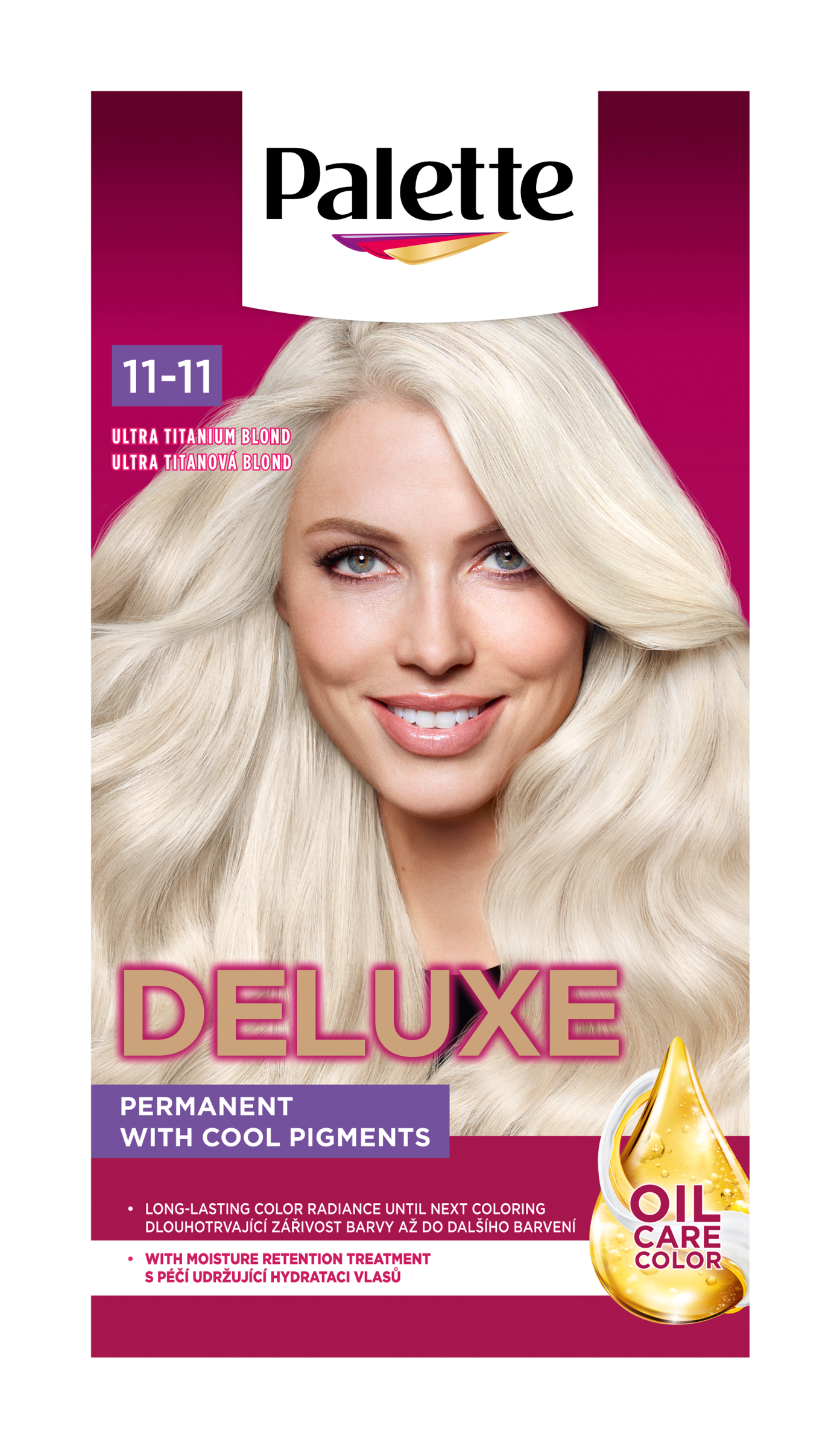 Barva na vlasy Deluxe 11-11 ultra titanová blond