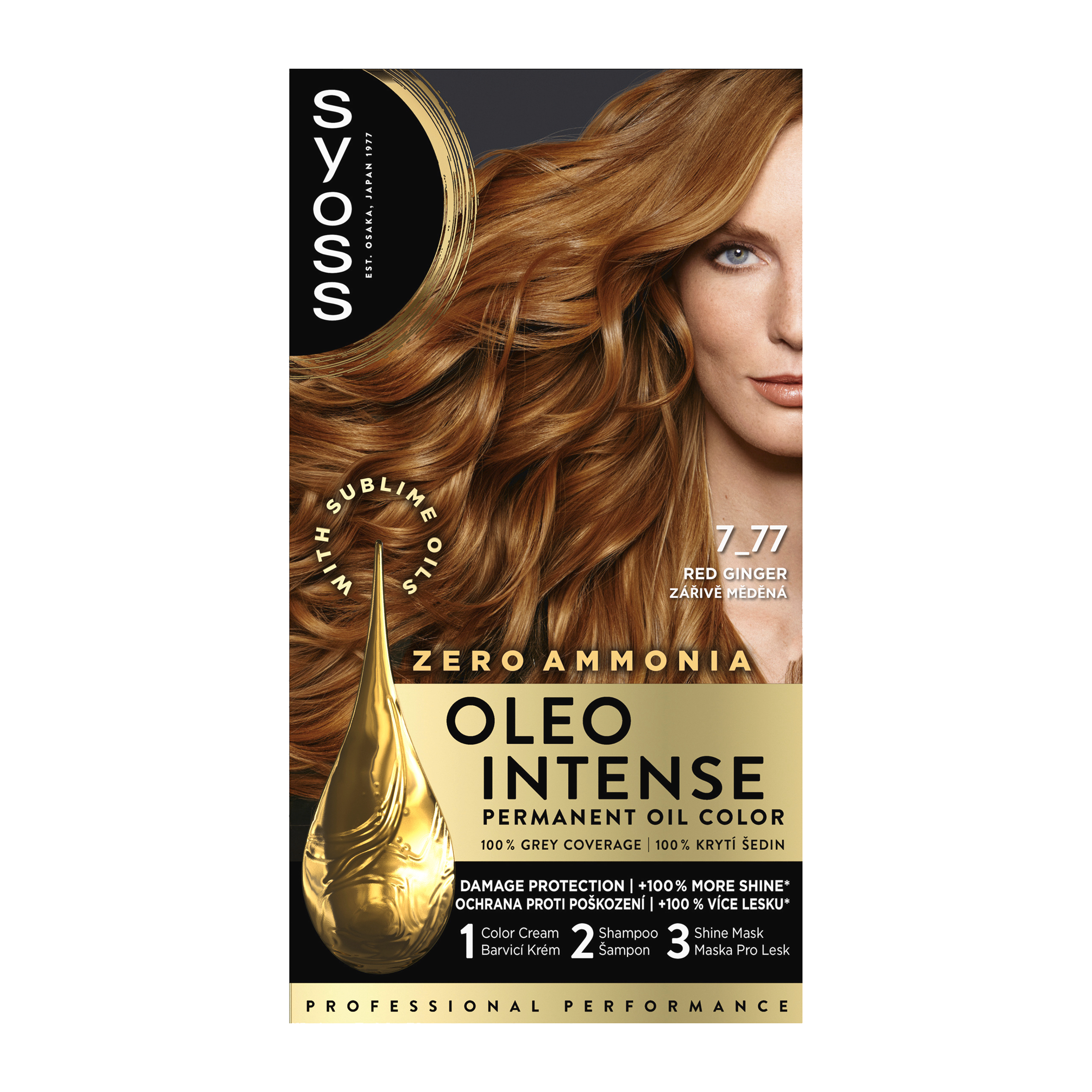 Barva na vlasy Oleo Intense 7-77 zářivě měděná 