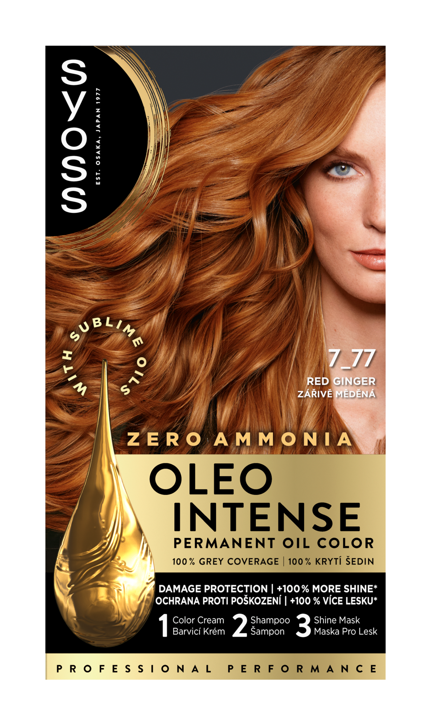 Barva na vlasy Oleo Intense 7-77 zářivě měděná 