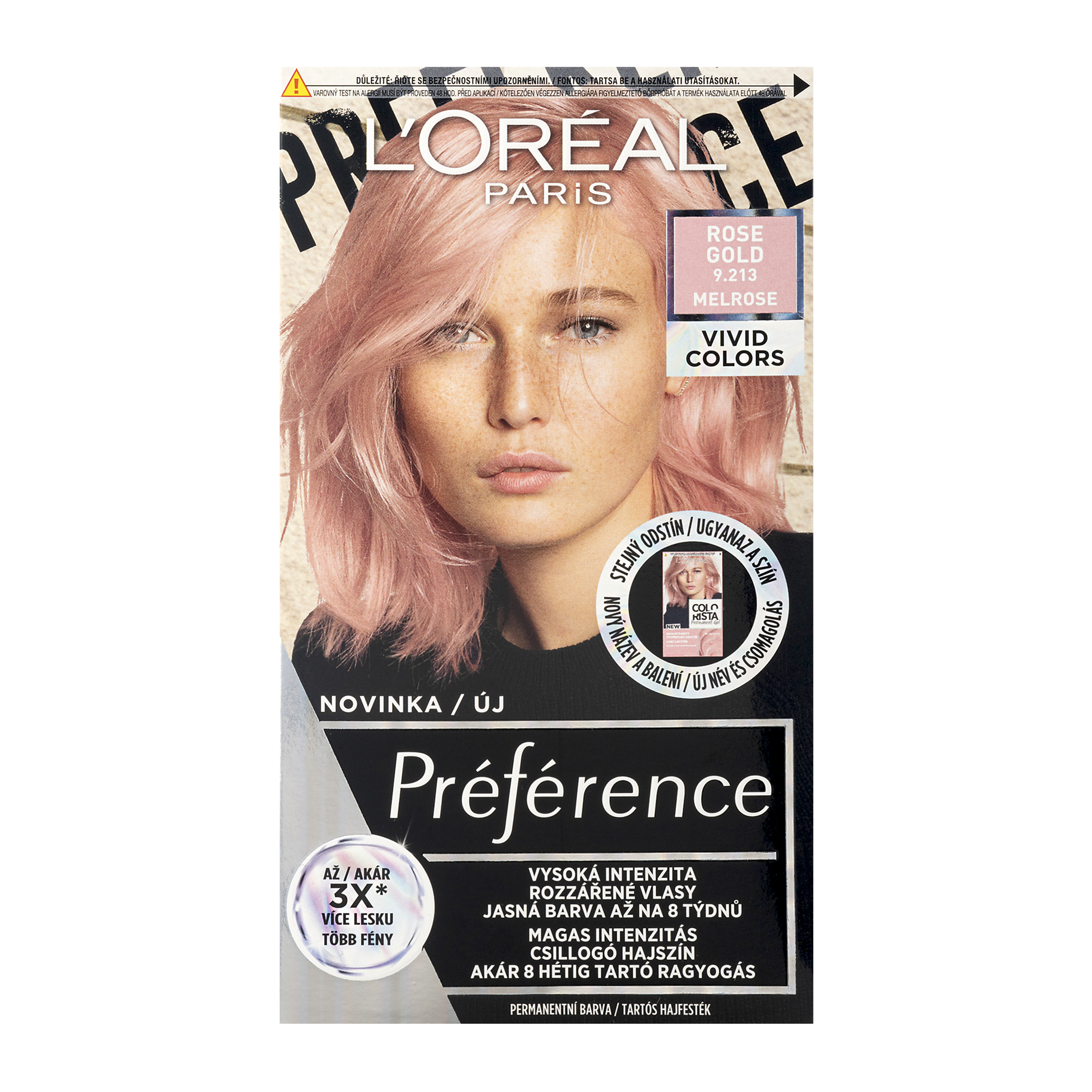 Barva na vlasy Préférence Vividis 9.213 rose gold