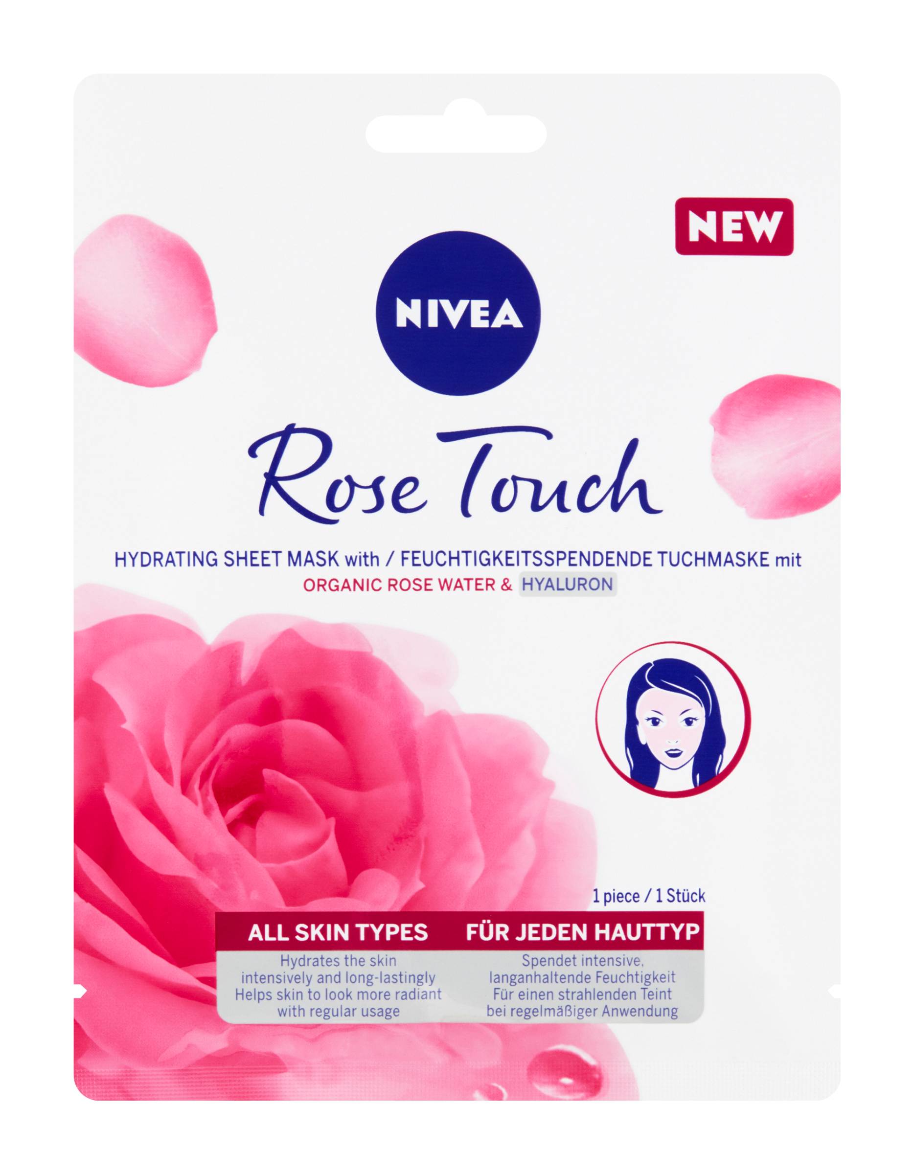 Hydratační textilní maska Rose Touch