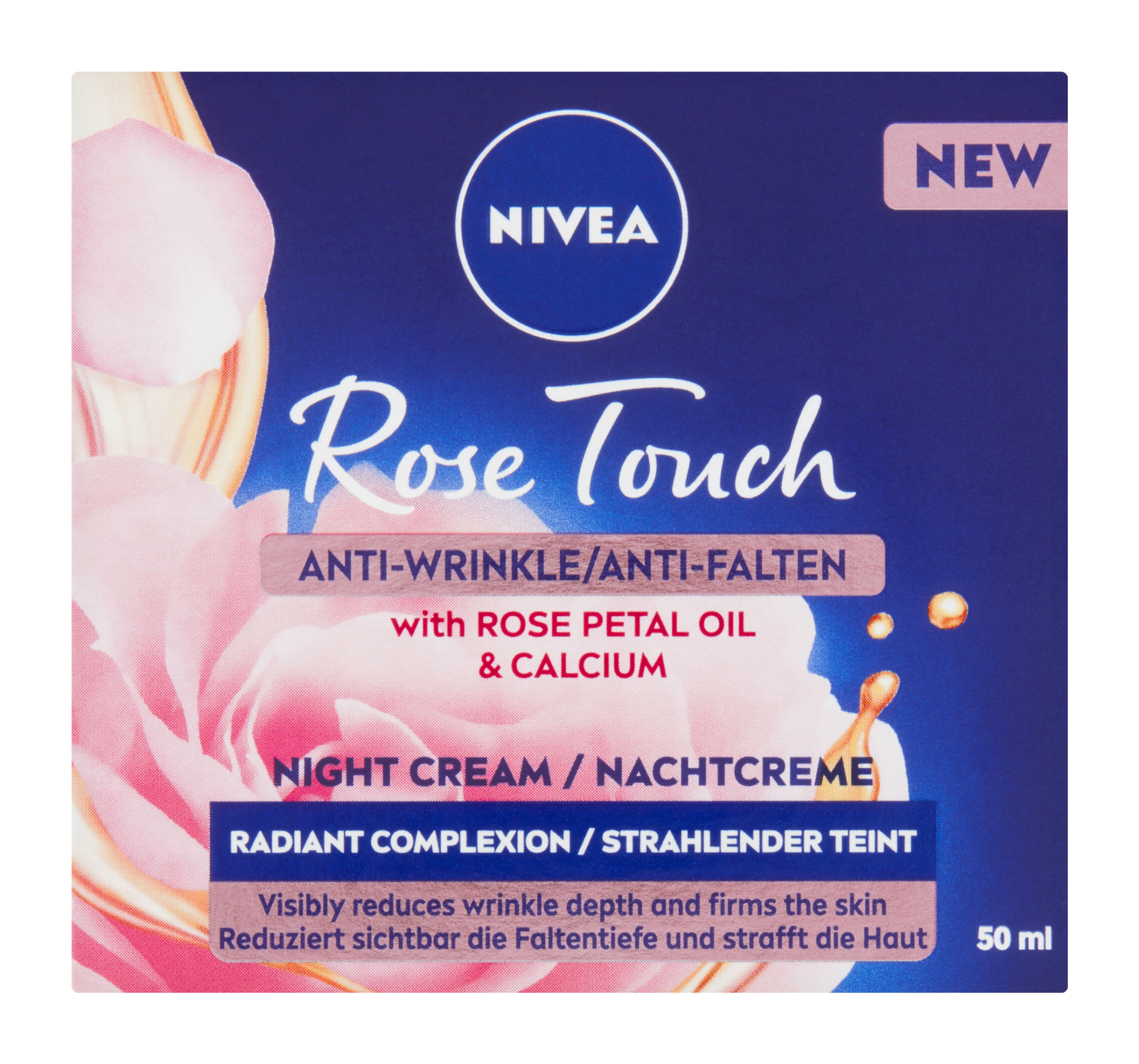 Nivea noční krém proti vráskám Rose Touch