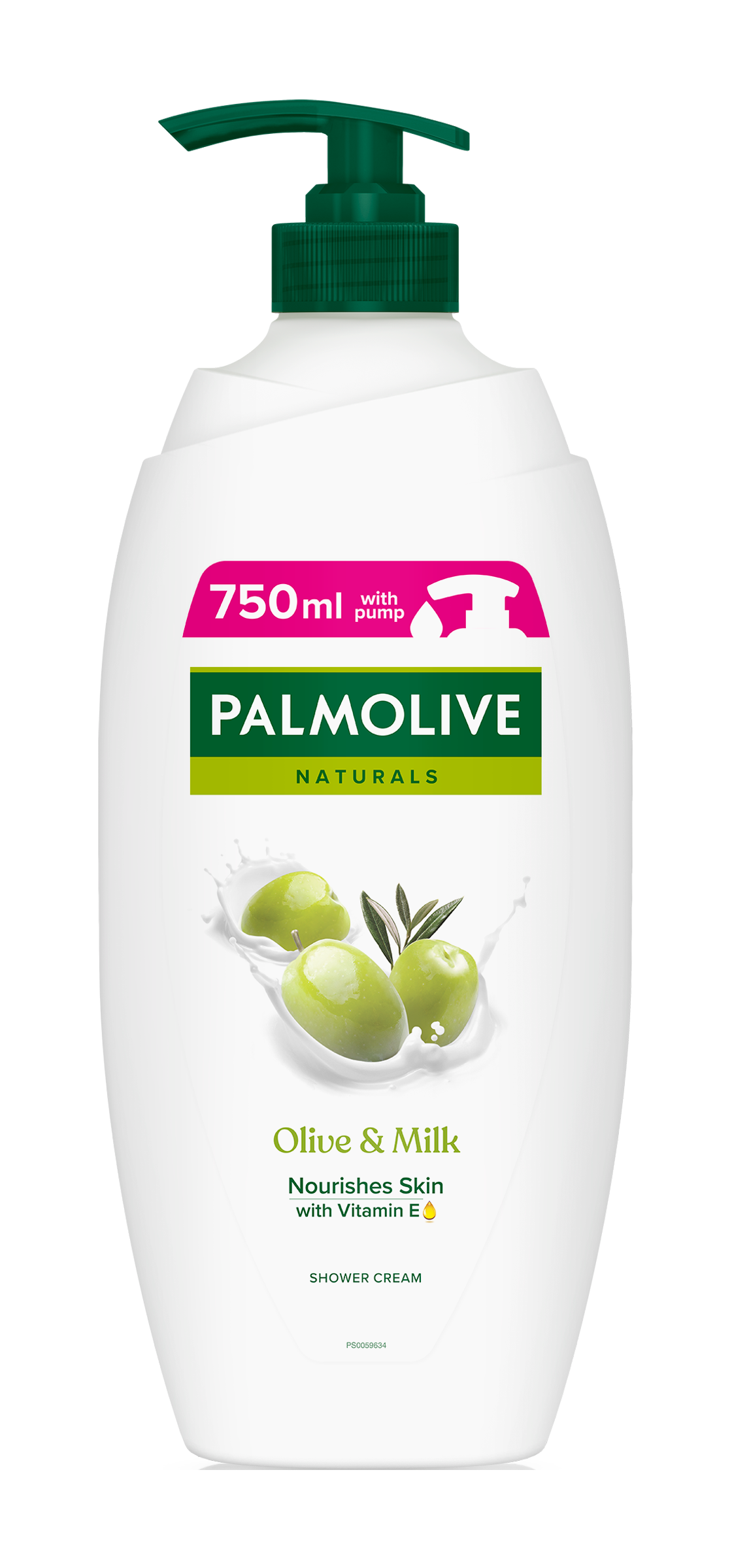 Sprchový krém v pumpičce Naturals Olive & Milk