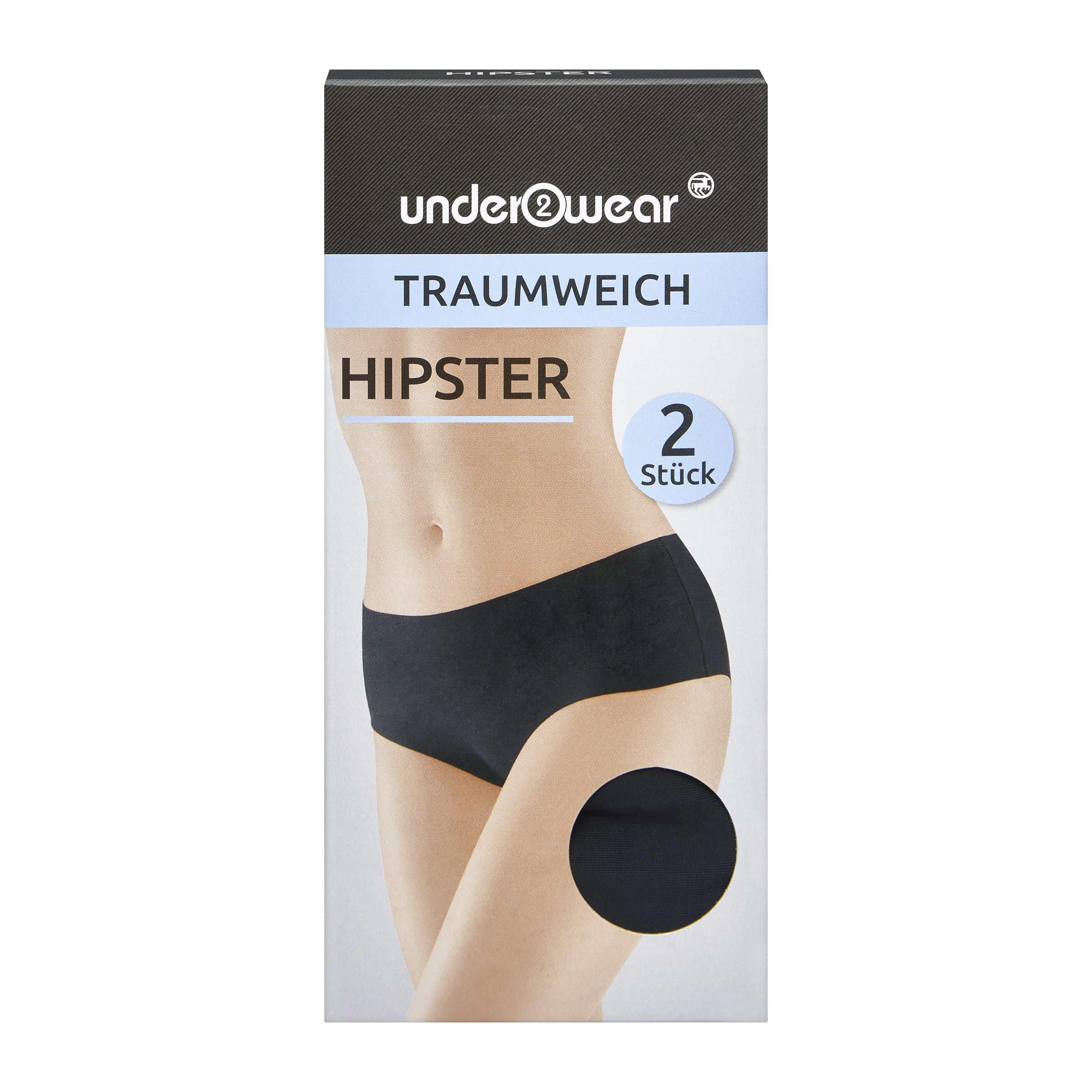 Dámské kalhotky Hipster černé M