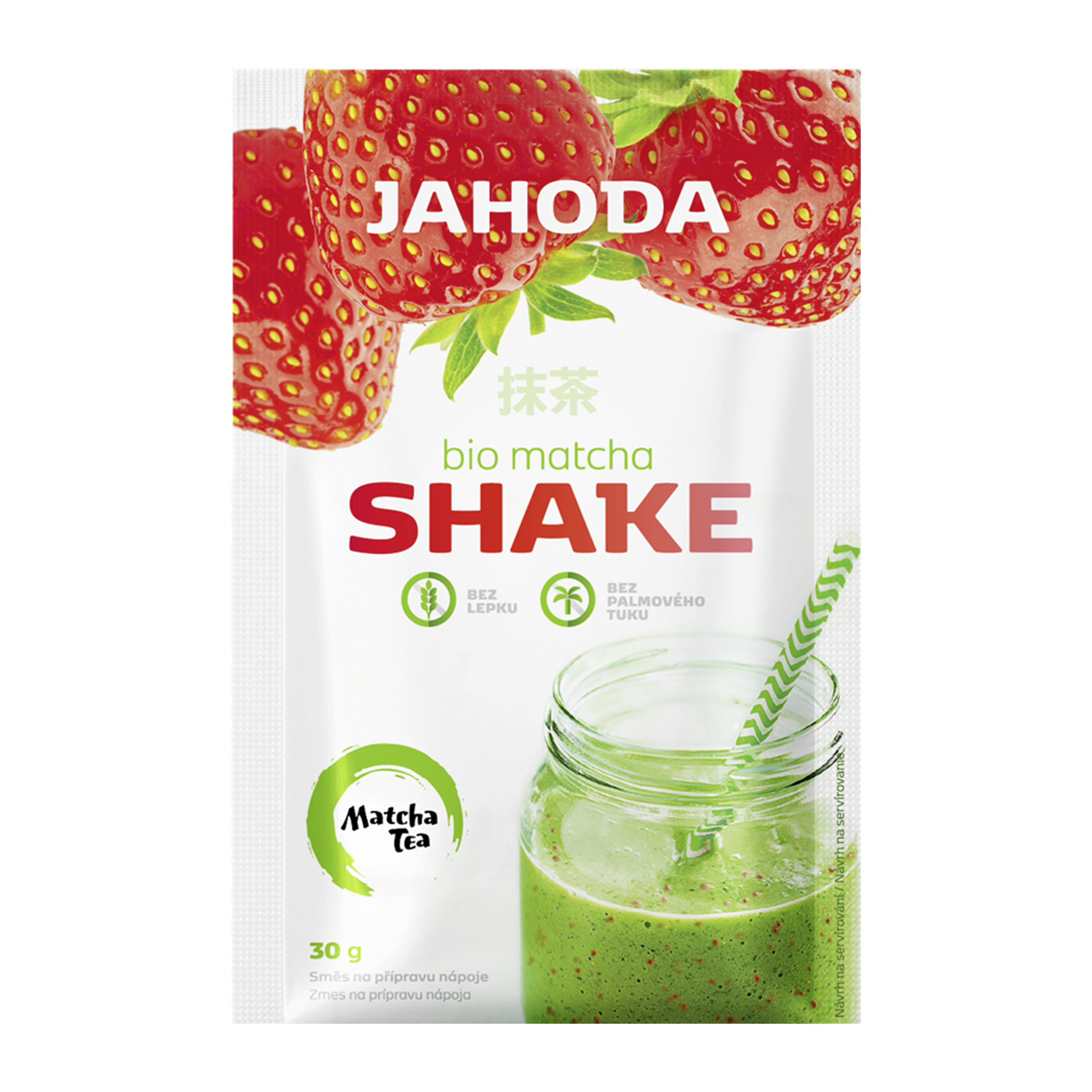 BIO Matcha shake jahoda