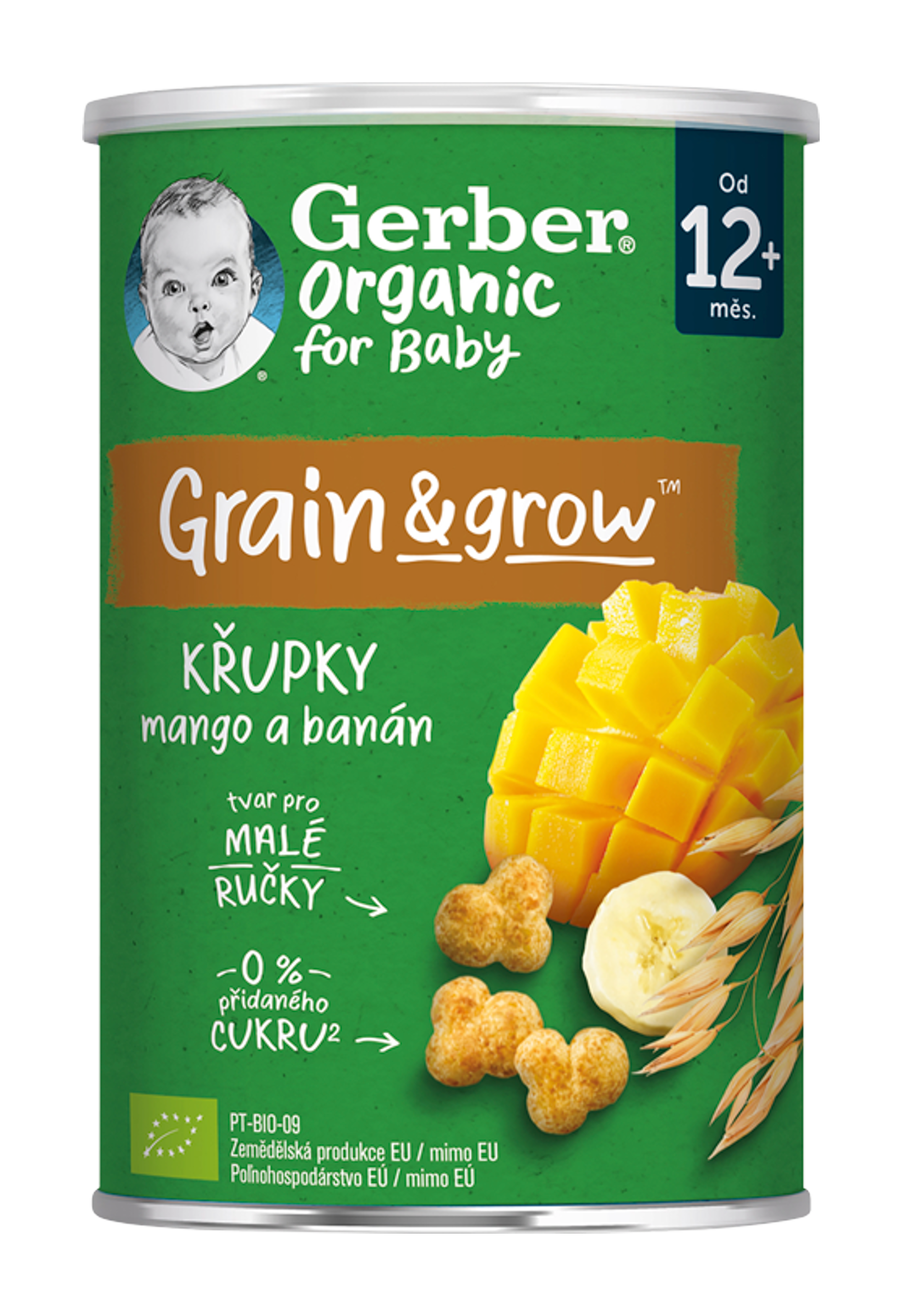 Organic křupky s mangem a banánem