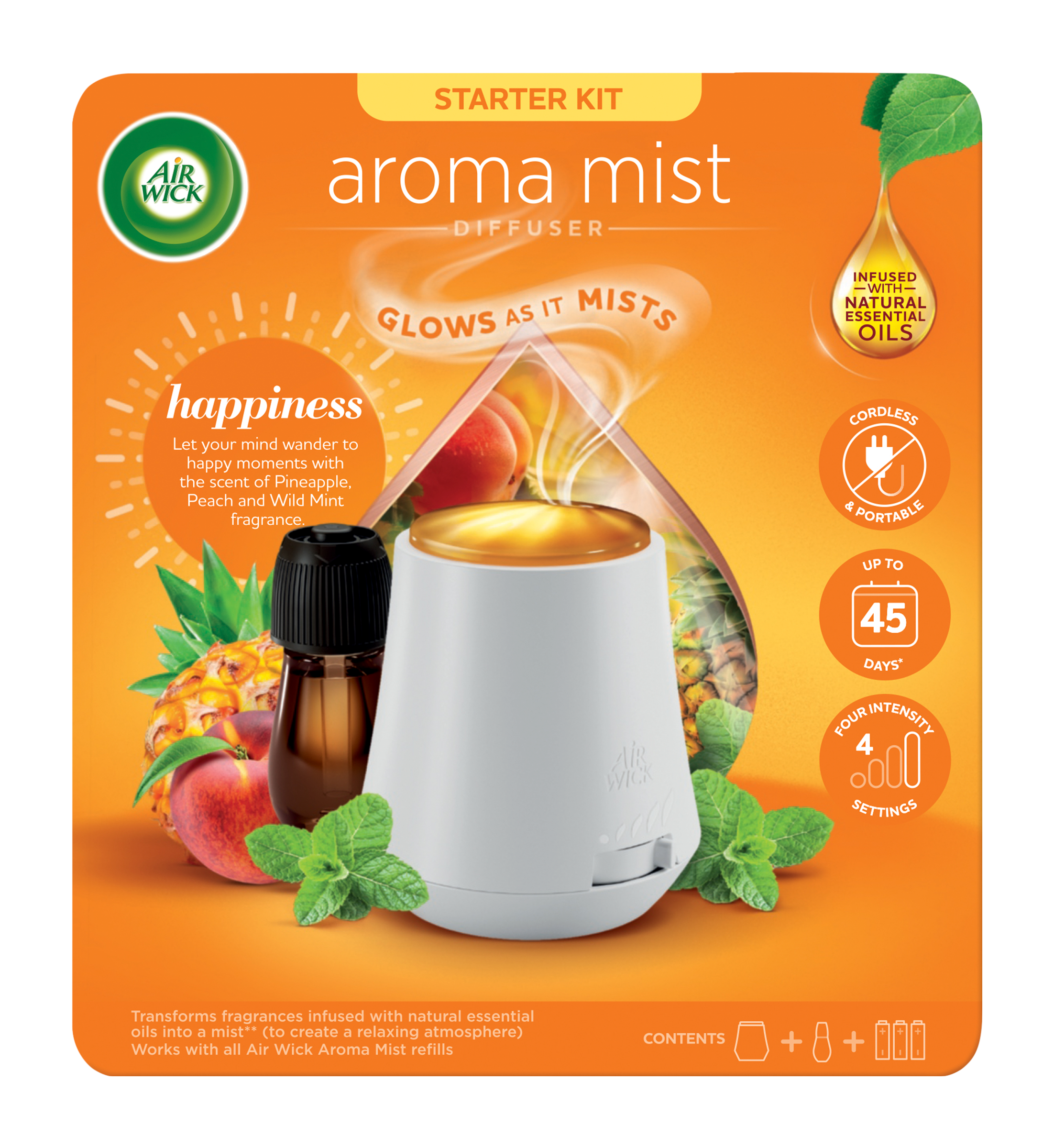 Air Wick Aroma Mist difuzér a náplň - Šťastné chvilky 20 ml