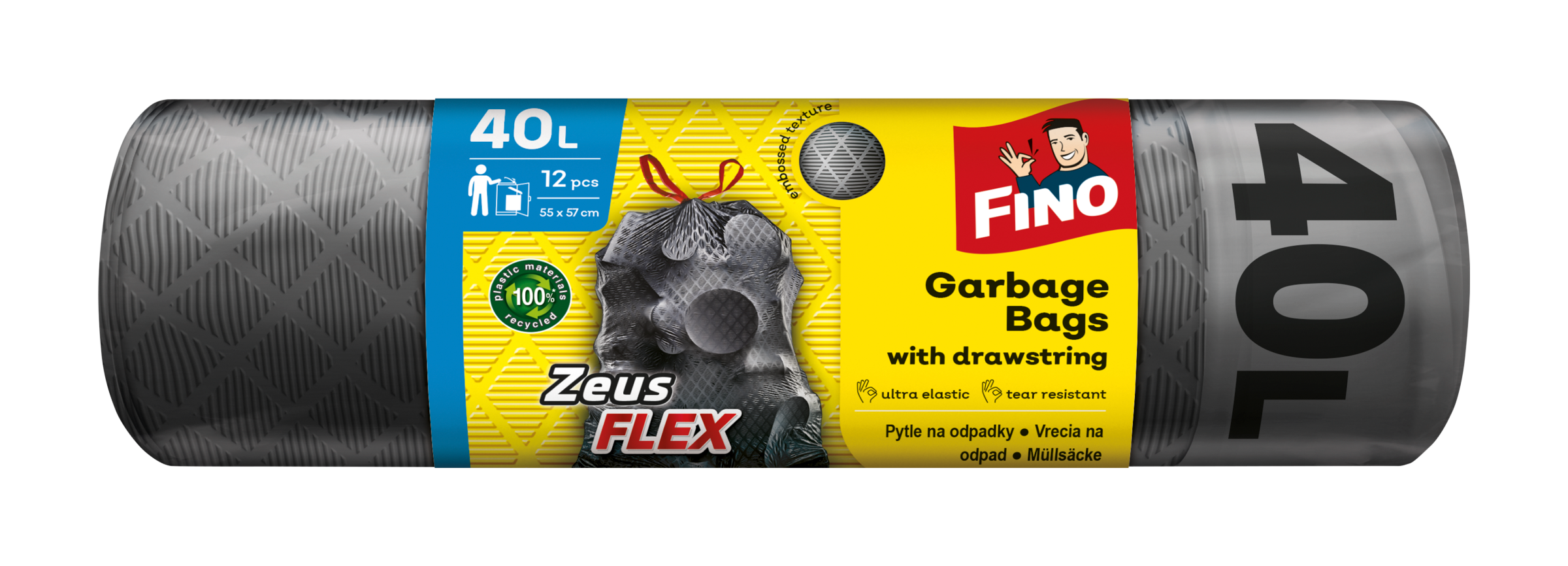 Fino Odpadkové pytle Zeus Flex 40 l 12 ks