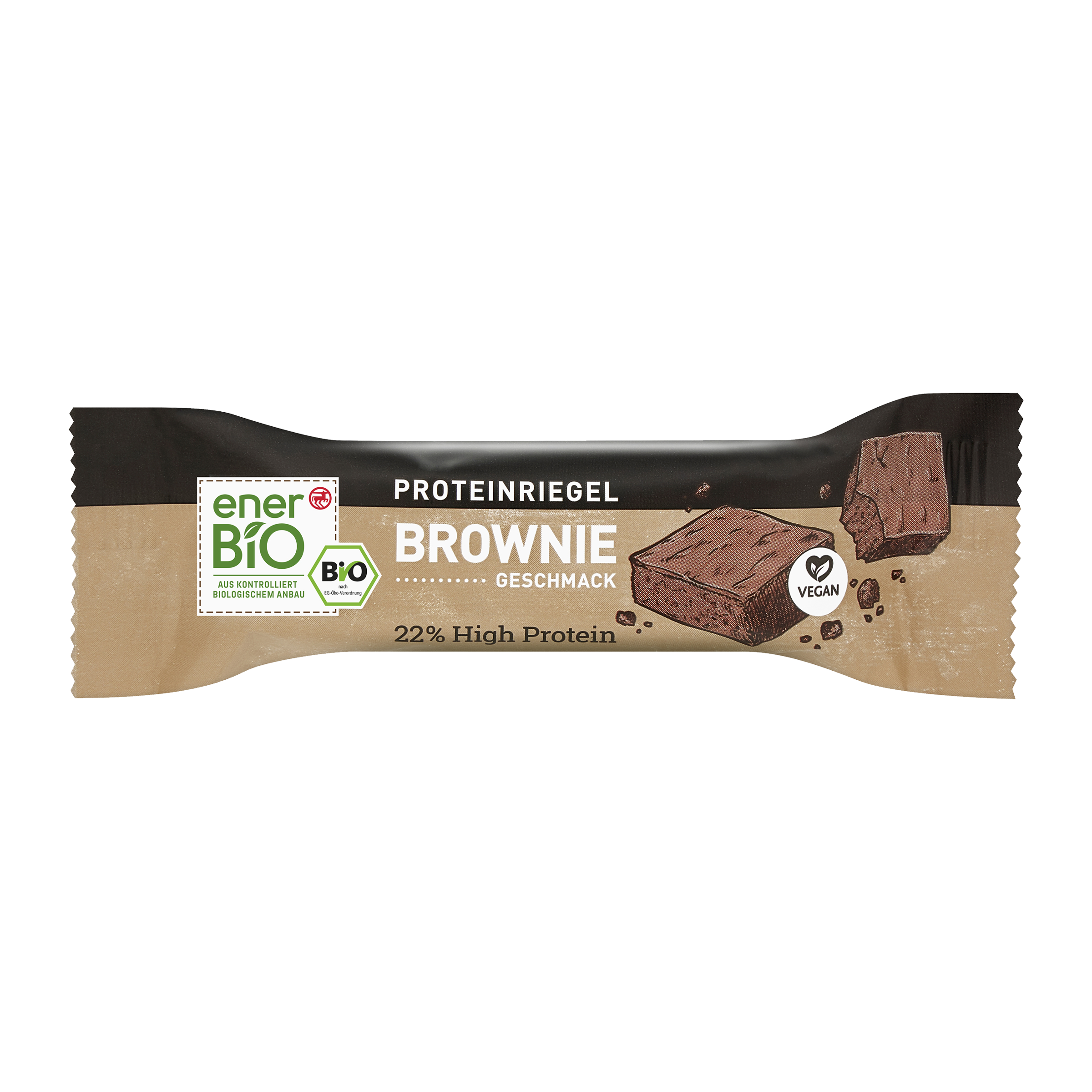 Proteinová tyčinka s příchutí čokoládového brownie v polevě z hořké čokolady