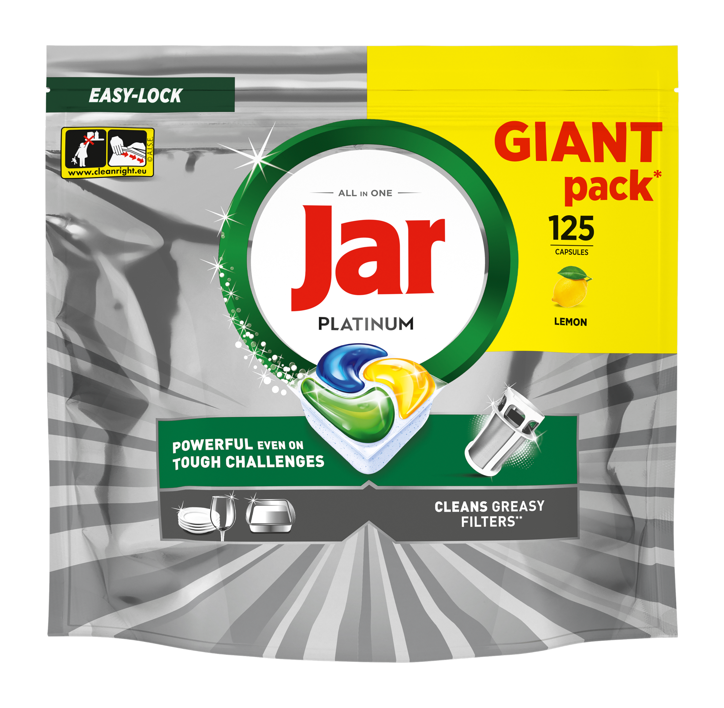 Tablety do myčky Platinum All in One Lemon 125 ks