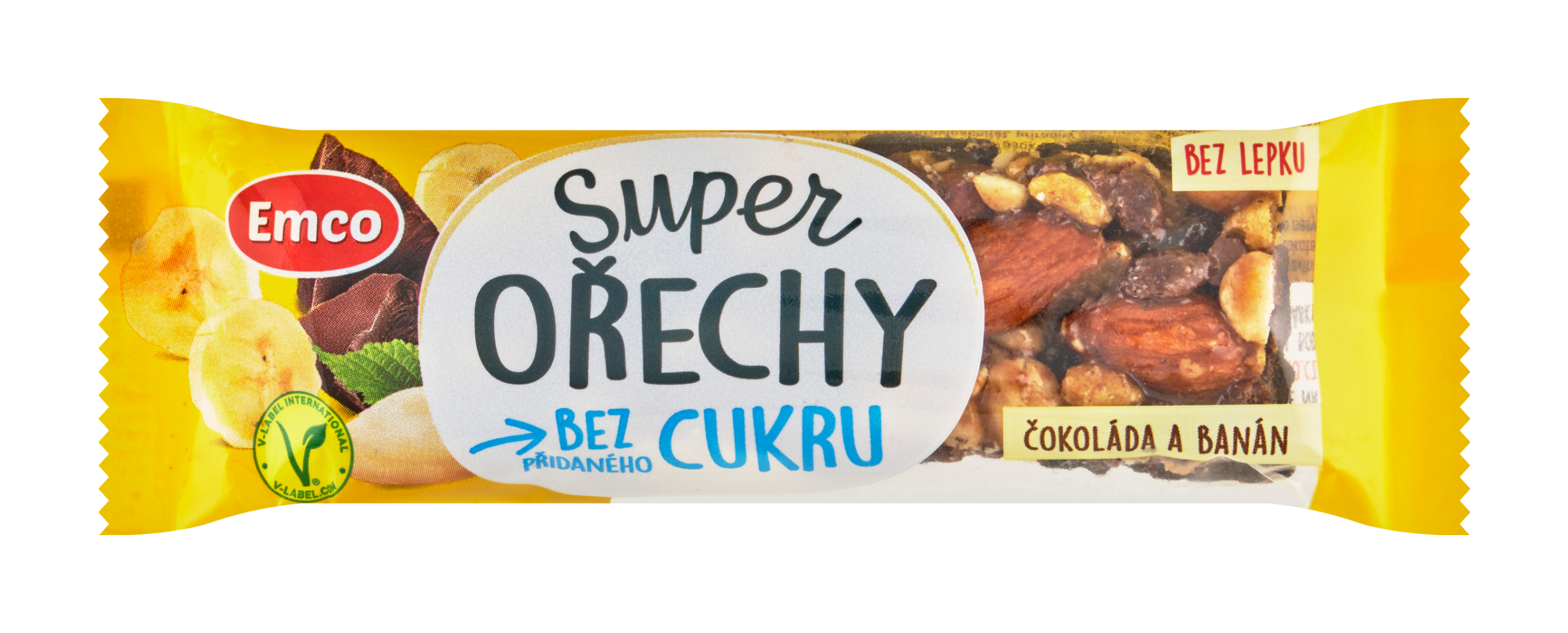 Tyčinka Super ořechy čokoláda a banán 