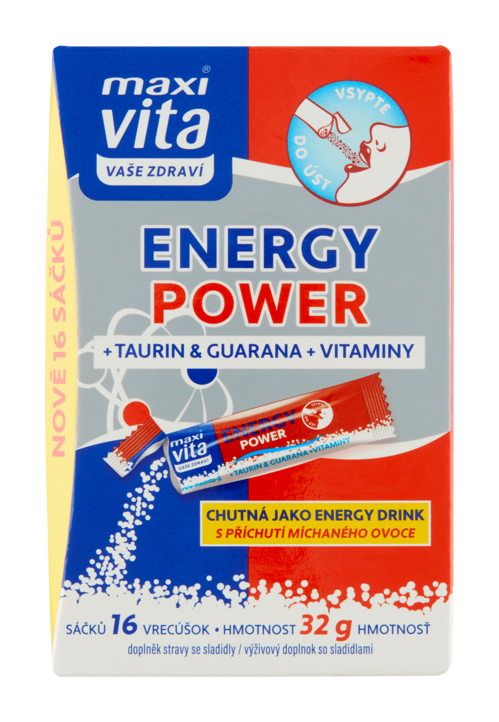 Energy Power + taurin & guarana + vitaminy, doplněk stravy