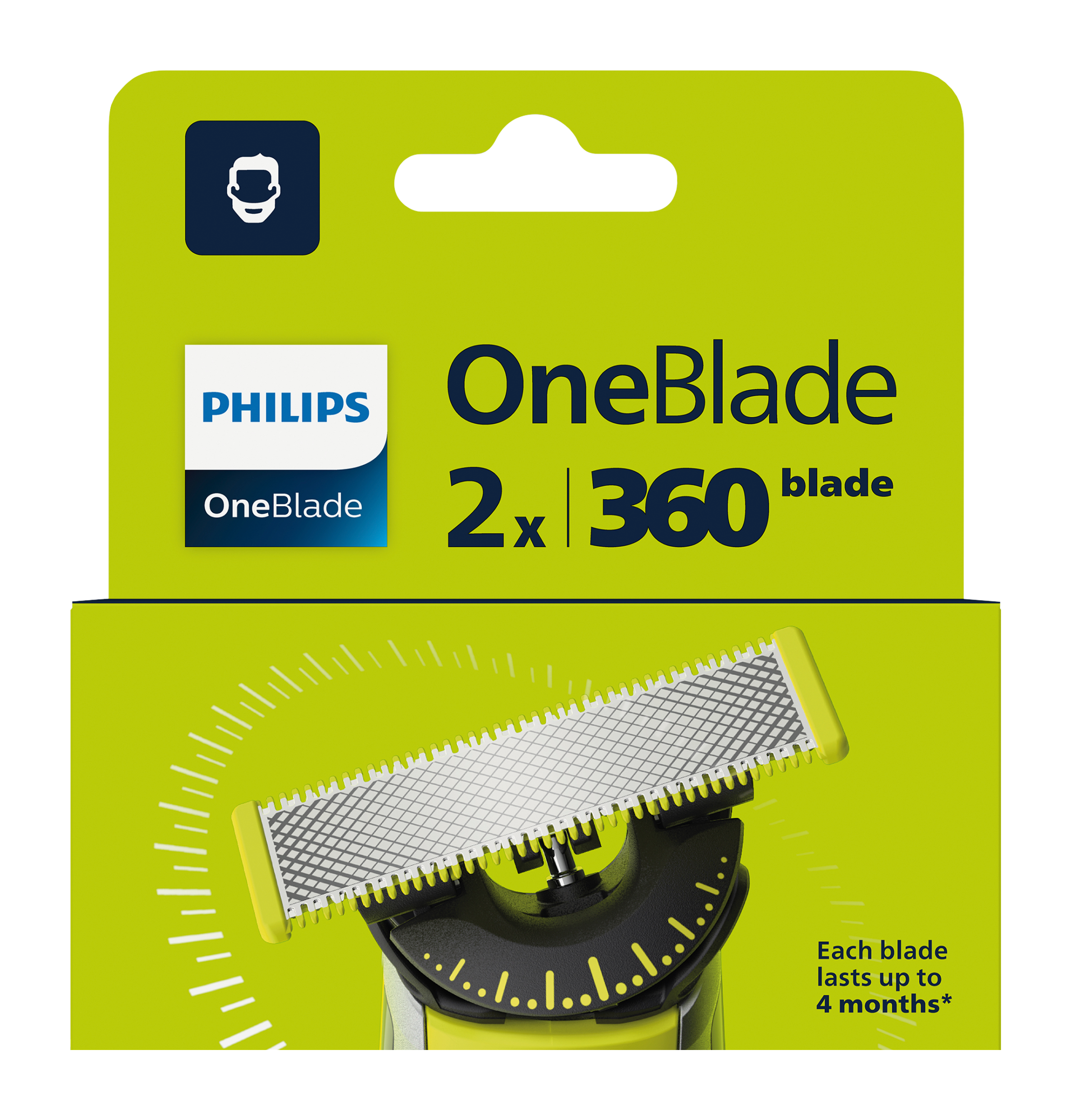 Náhradní břity OneBlade 360, QP420/50