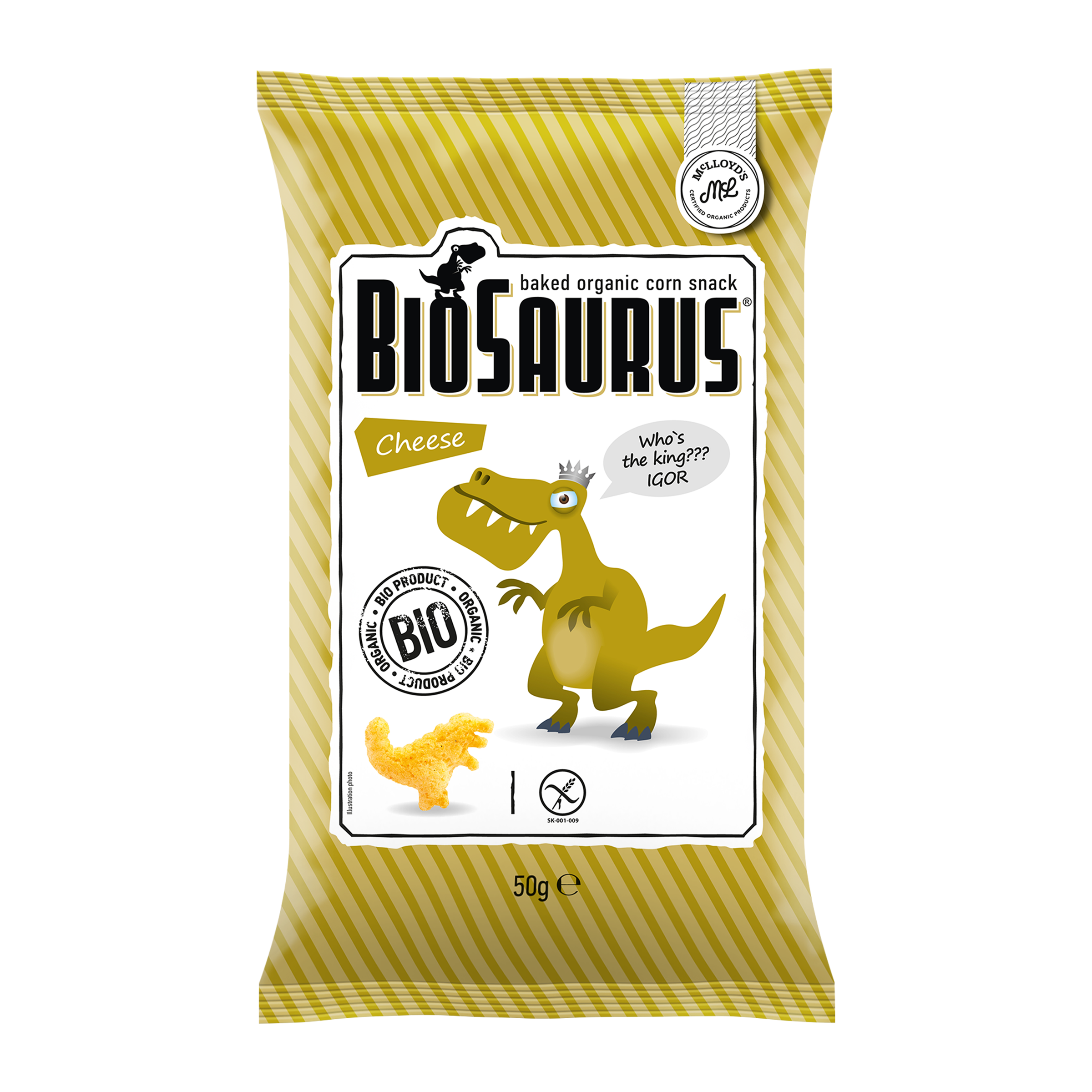 BIO snack Biosaurus se sýrem