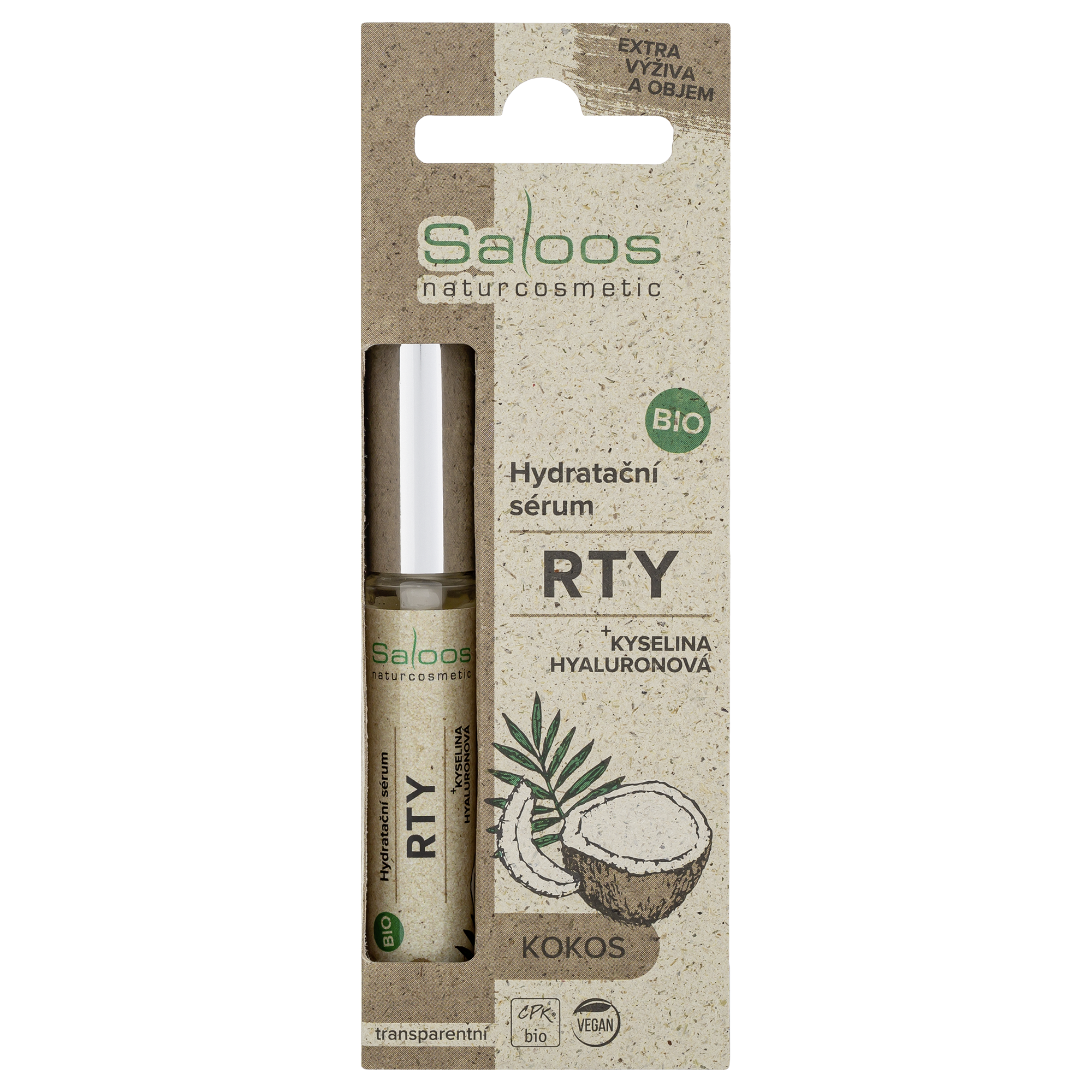 Bio Hydratační sérum na rty Kokos