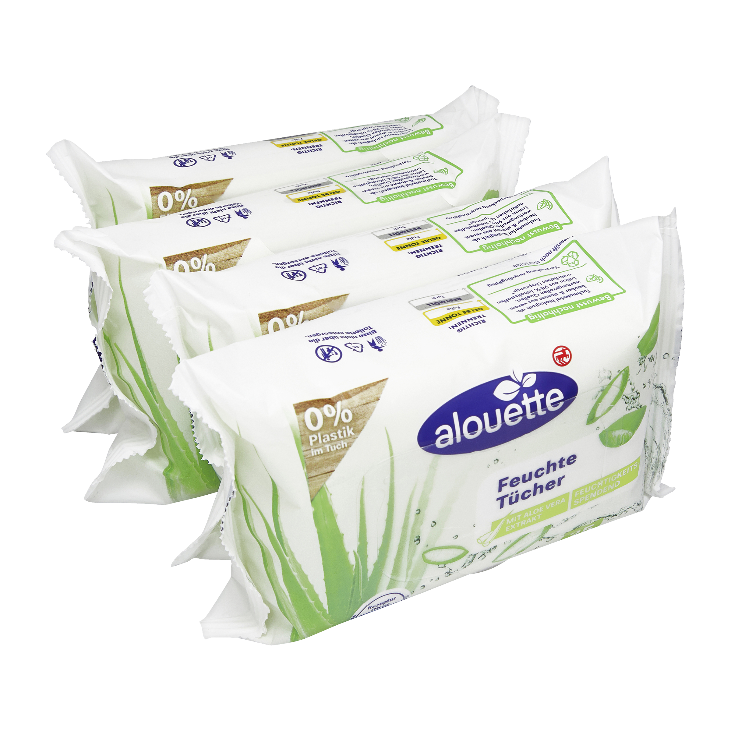 Vlhčené ubrousky Aloe vera 4 x 25 